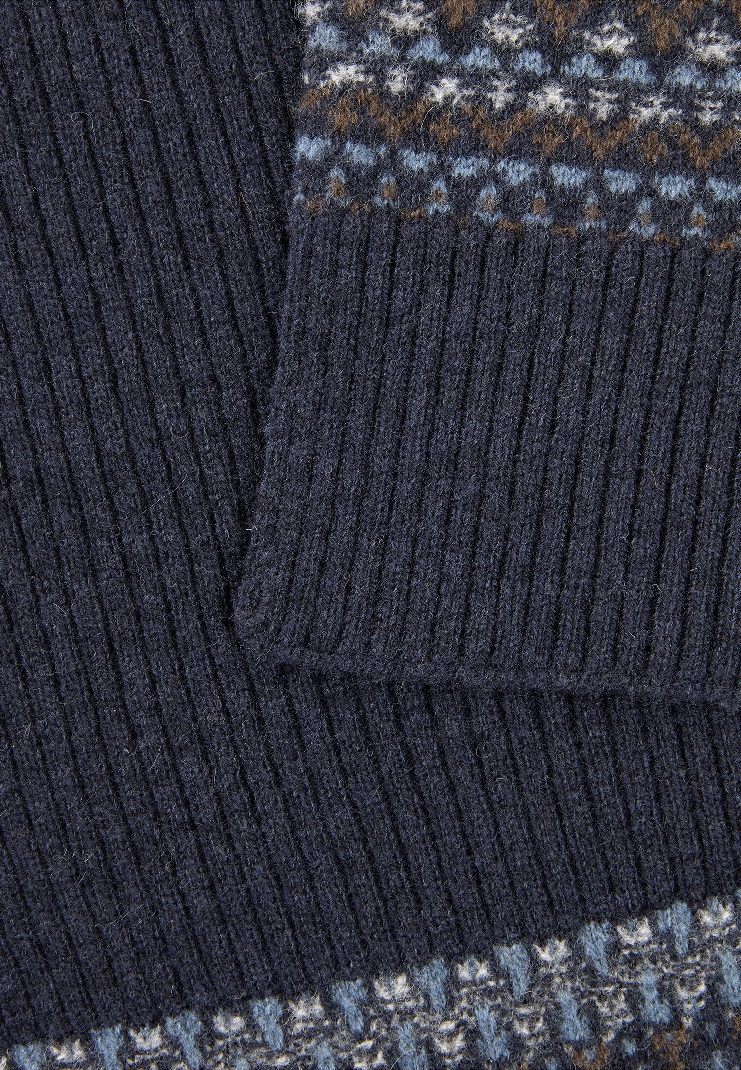 Strickschal aus reiner Wolle (Dark Navy)