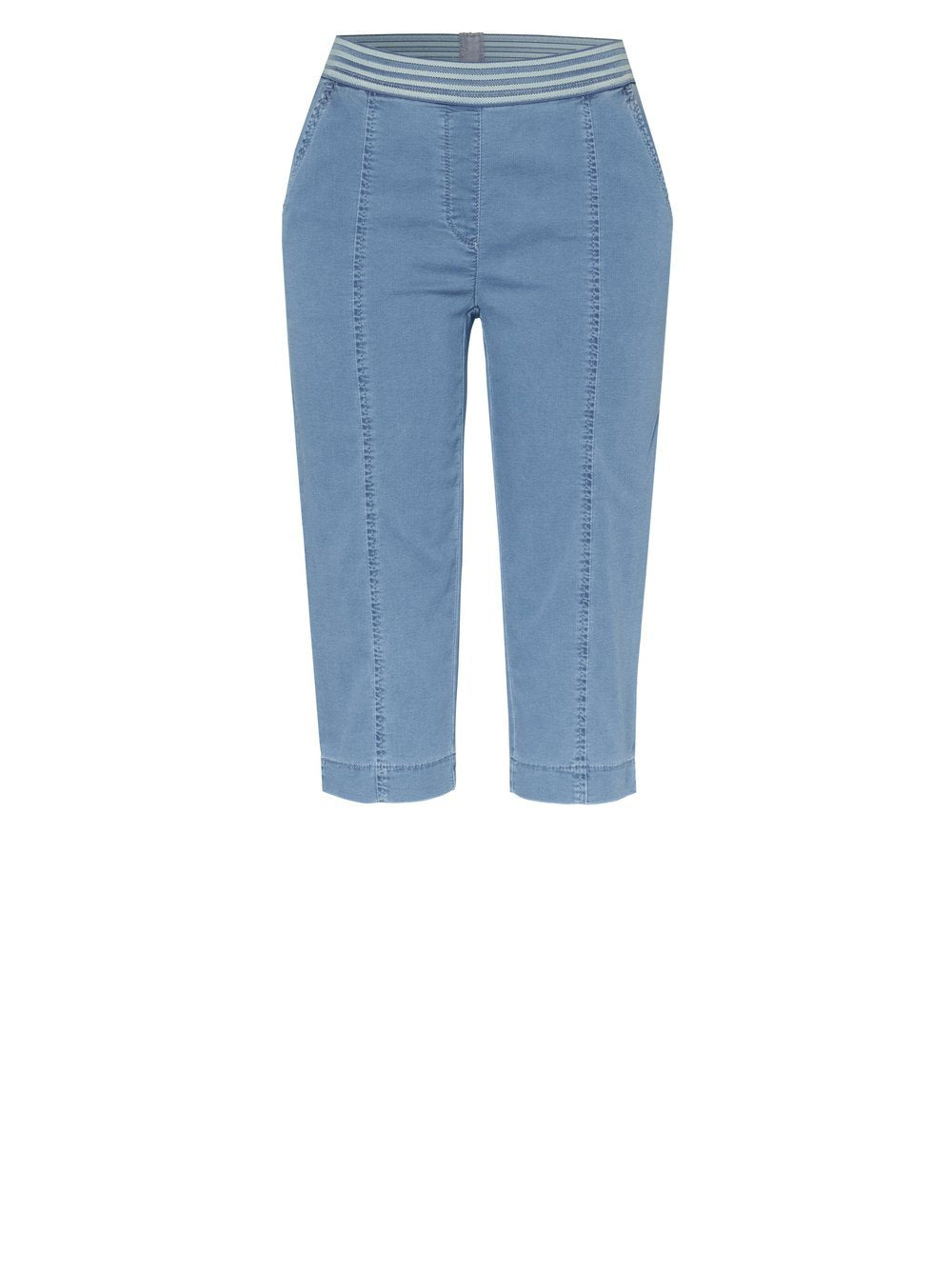 Sue Jogpant Capri (Blue Bleached)