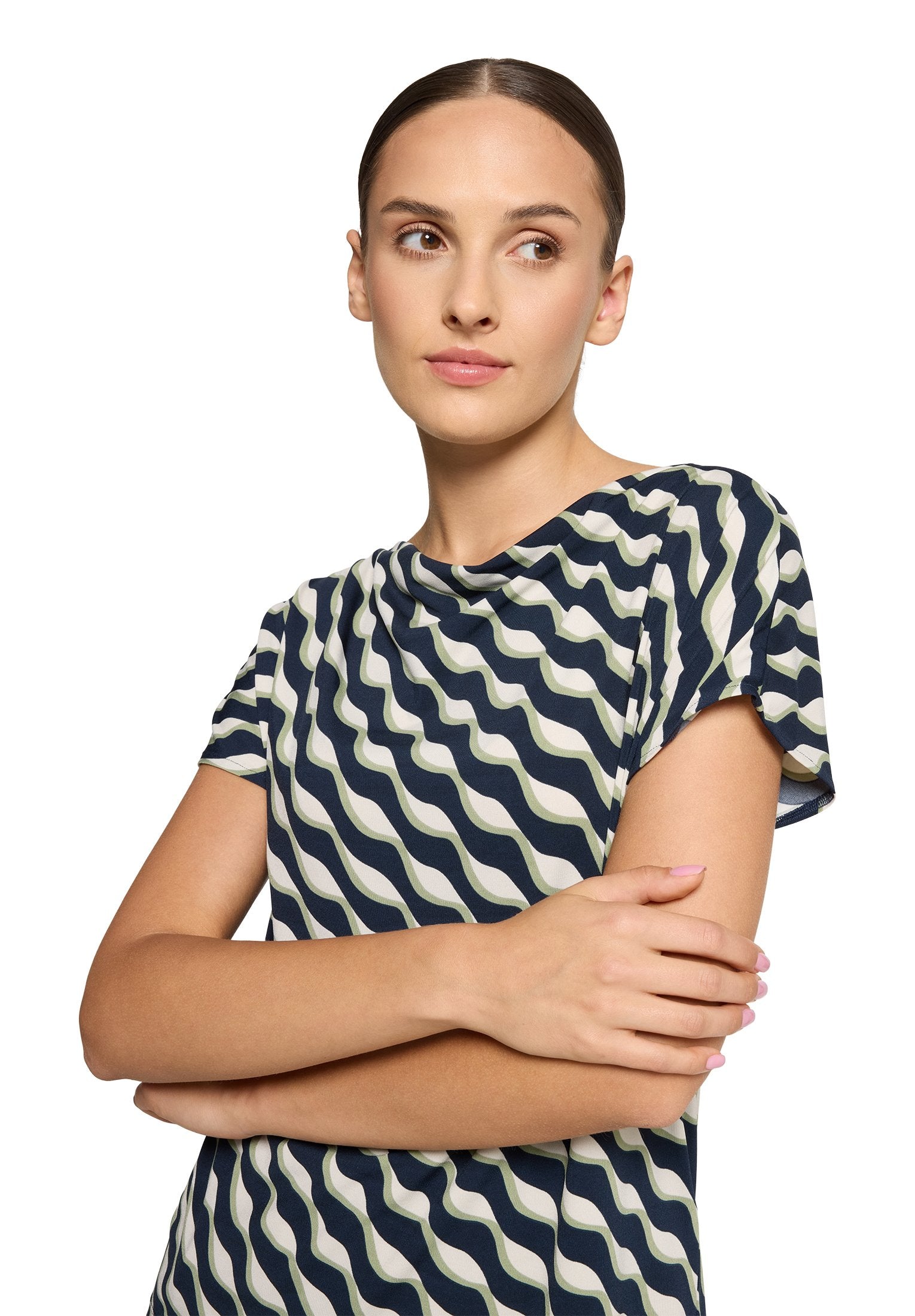 Printshirt (Dark Blue/green)