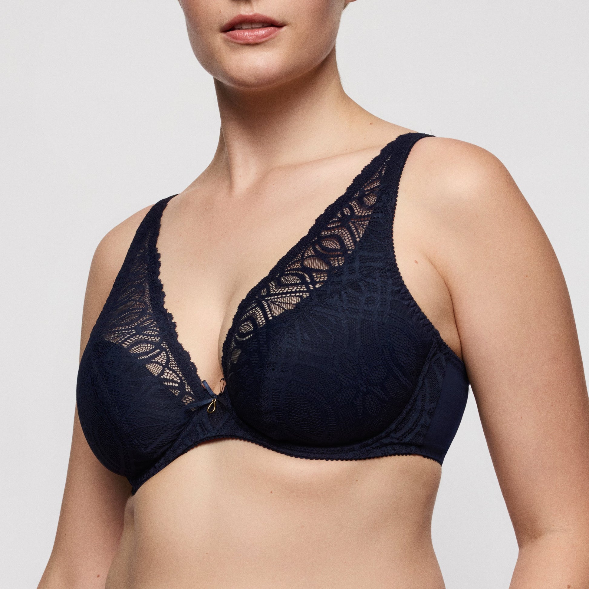 SALERNO midnight blue halb unterlegter BH tiefdek. (Mid)
