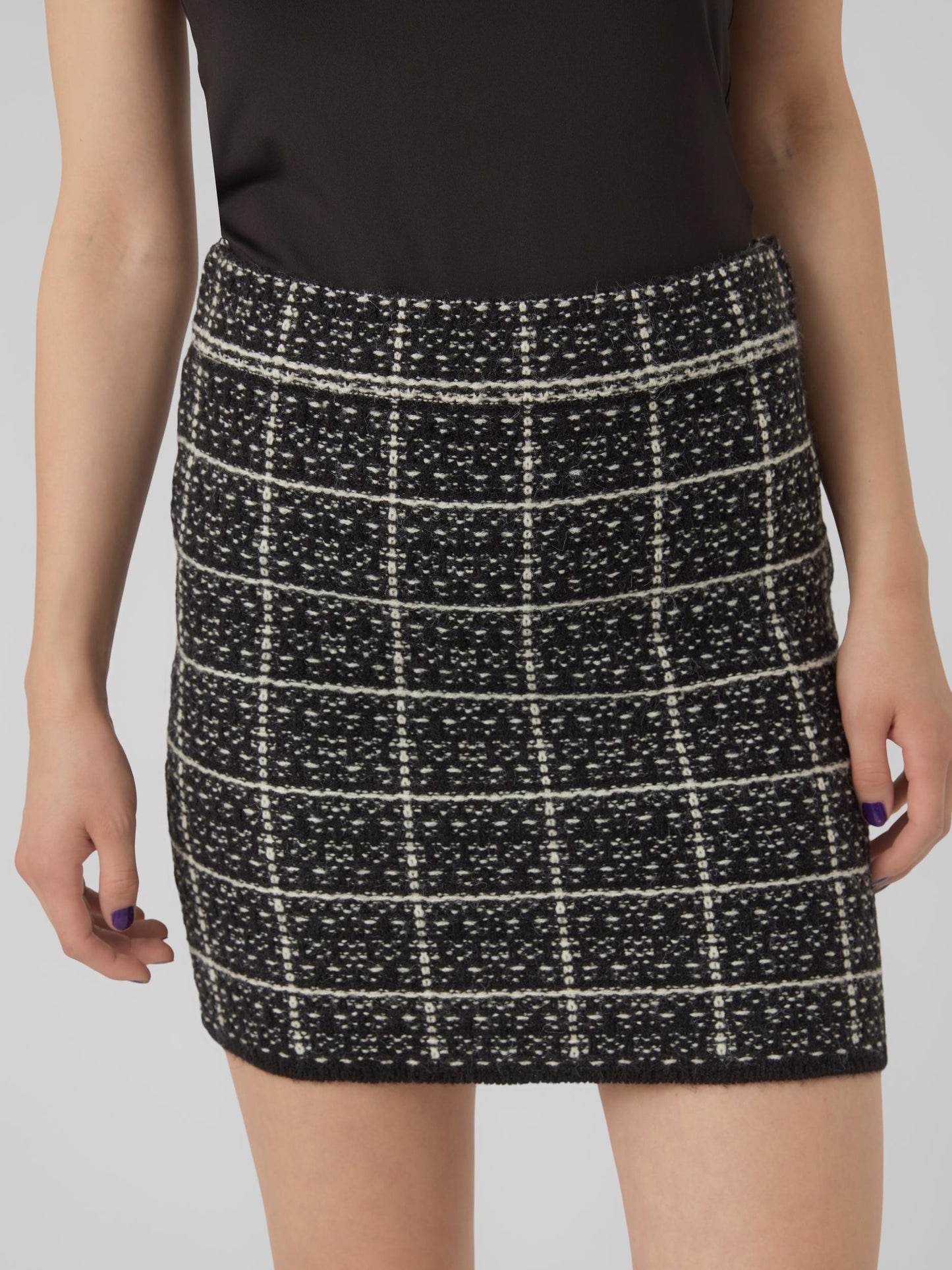 Vmkia Nw Mini Skirt Co (Black/w Bi)