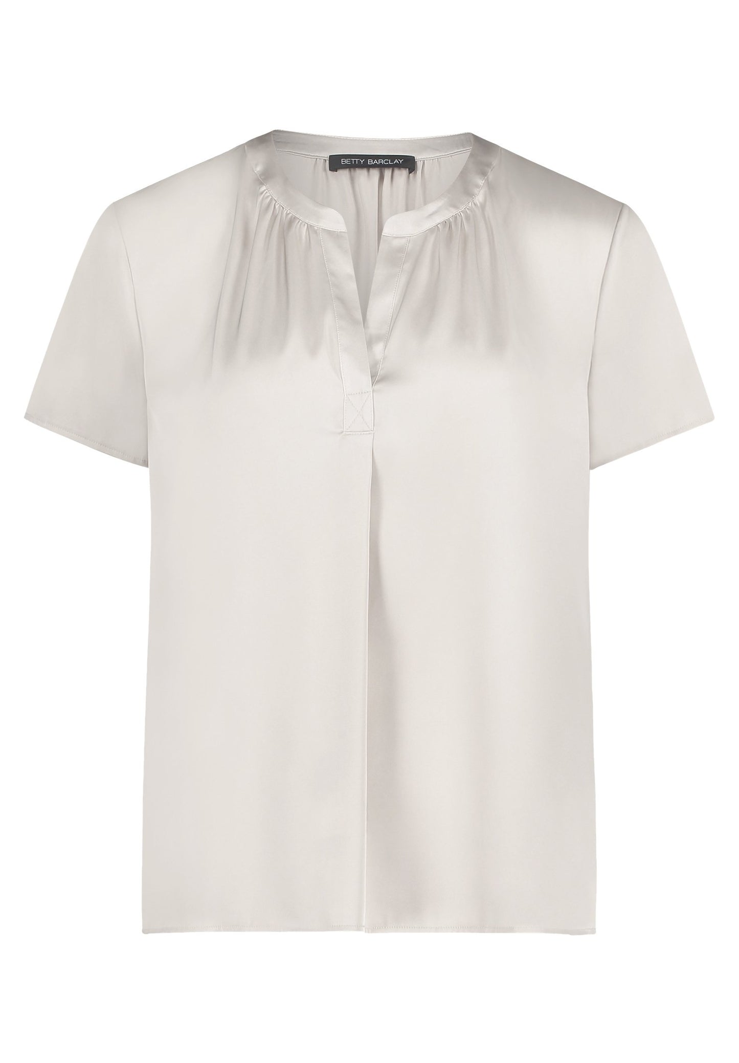 Satin-Bluse (Light Beige)