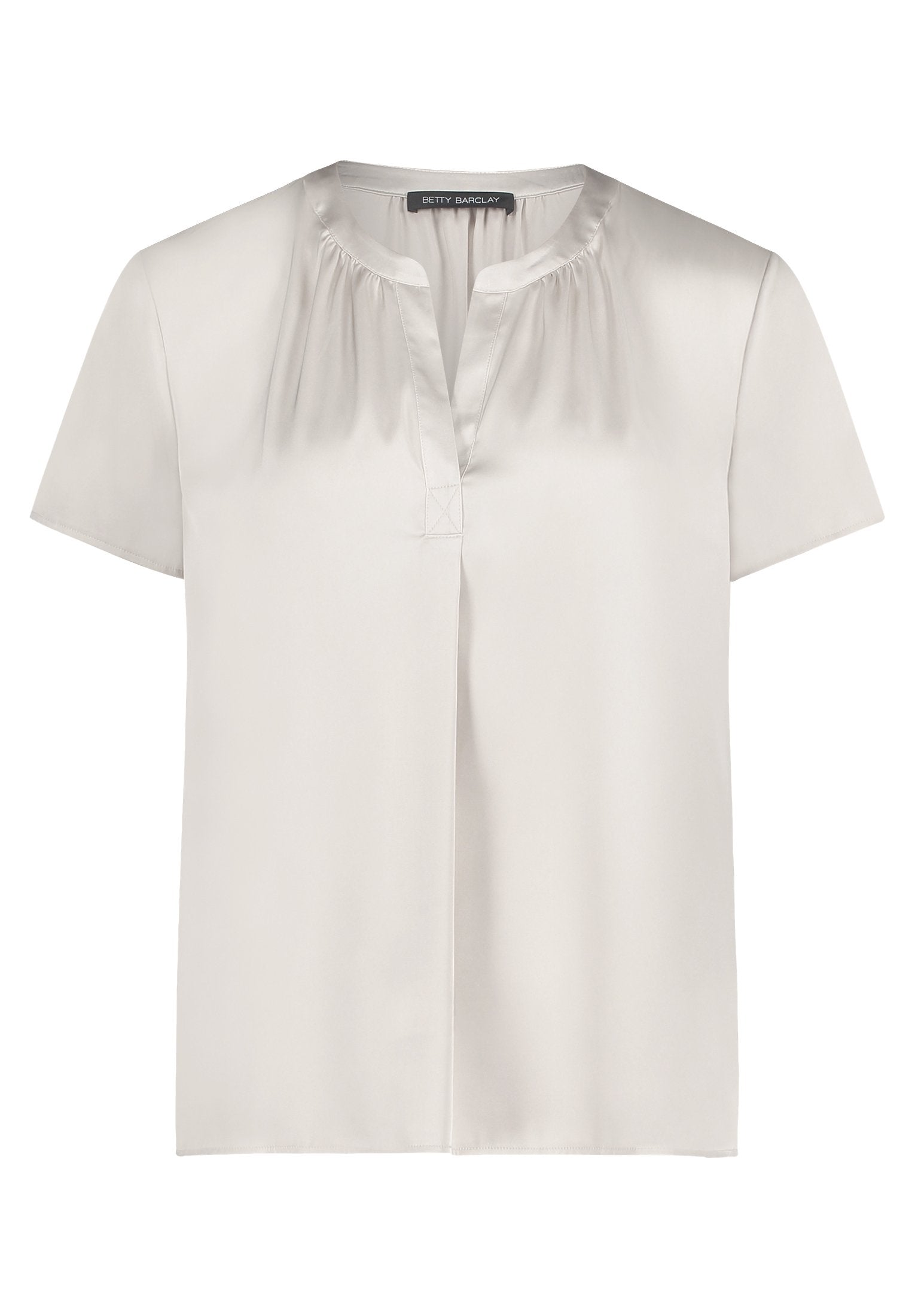 Satin-Bluse (Light Beige)