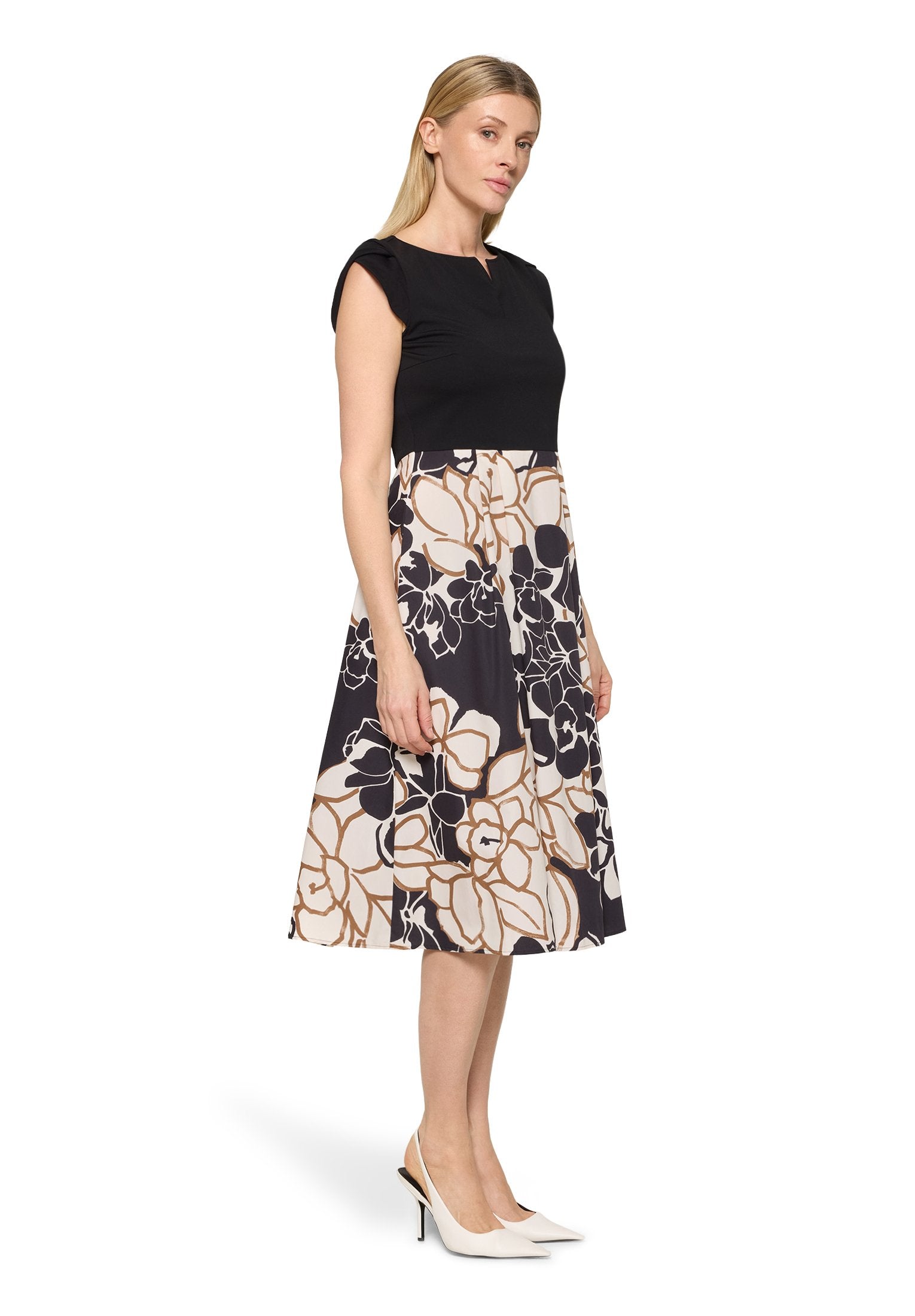 Etuikleid (Beige/black)