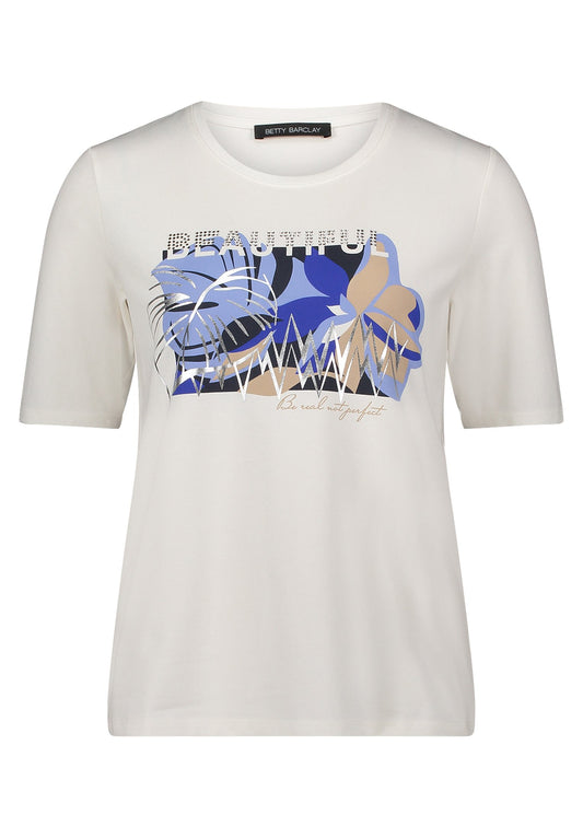 Basic Shirt (Patch Cream/blu)