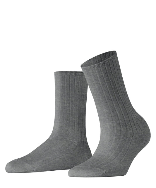 FALKE Cotton Rib Damen (Light Greymel.)