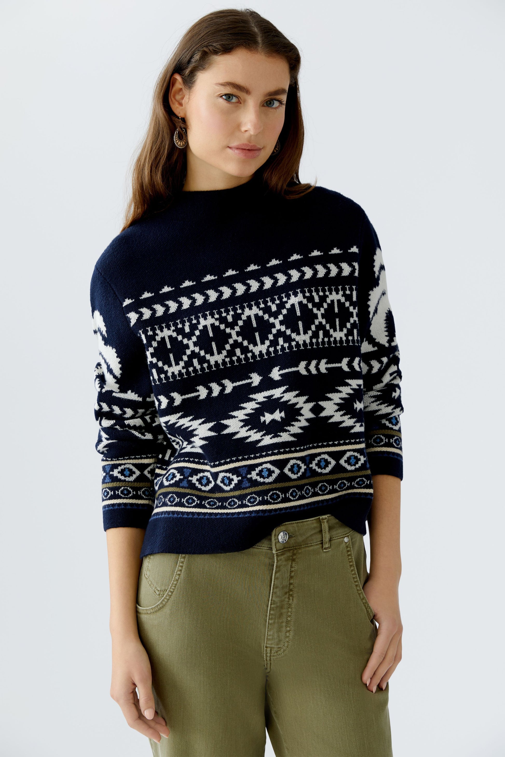 Pullover (Dk Blue White)