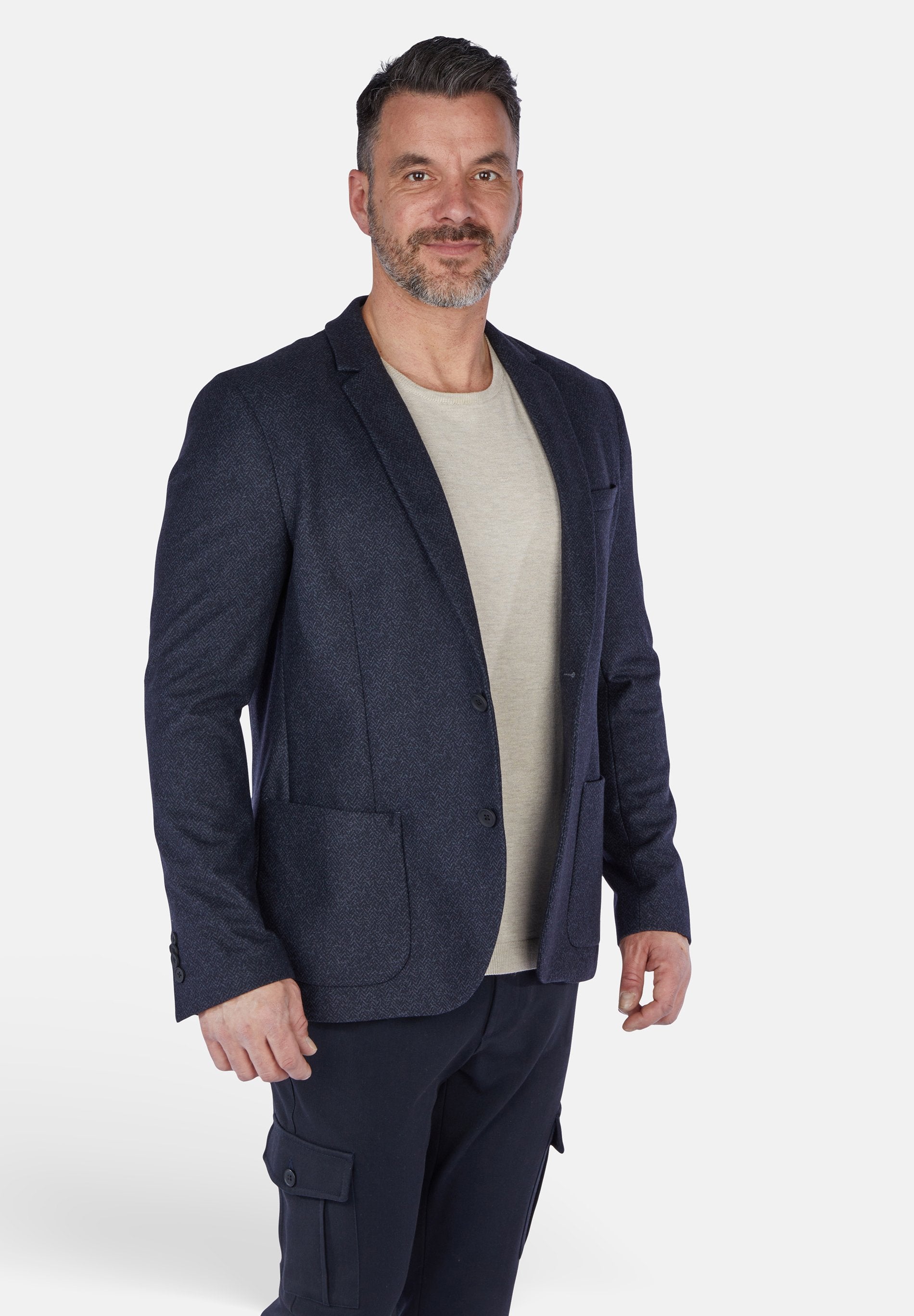 Check Blazer (Midnight Blue)