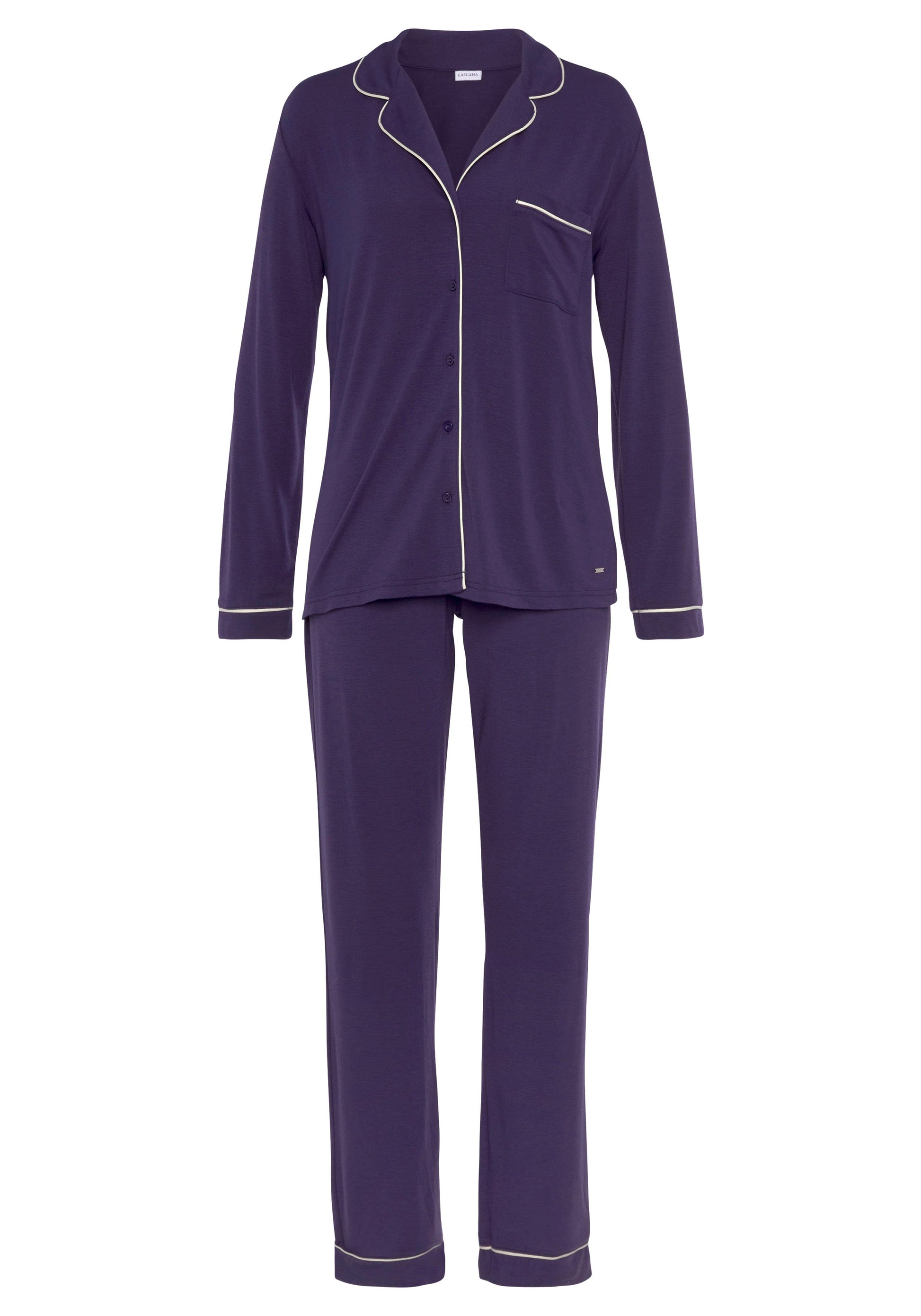 LASCANA Pyjama (Dk Purple)