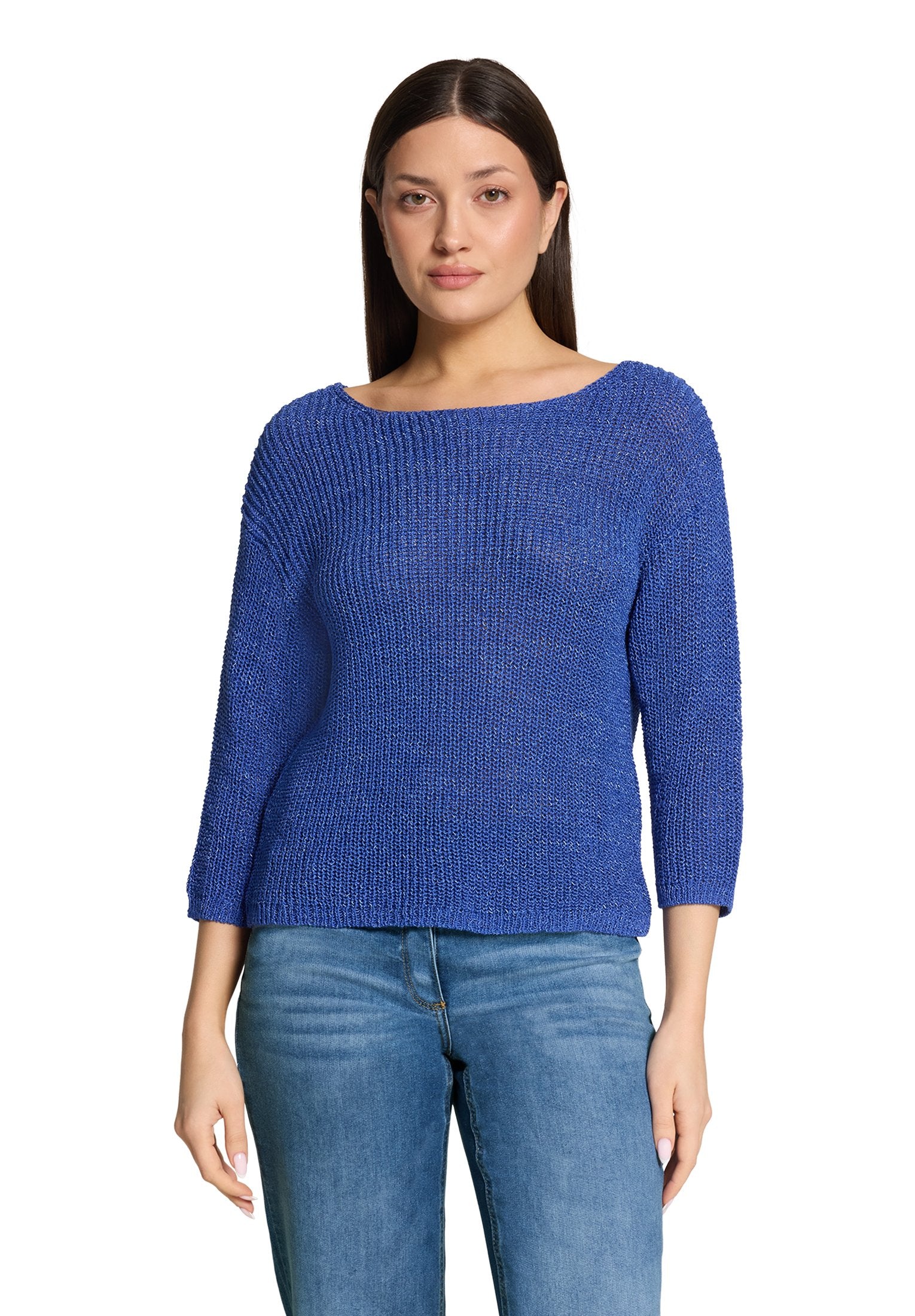 Basic-Strickpullover (Adria Blue)