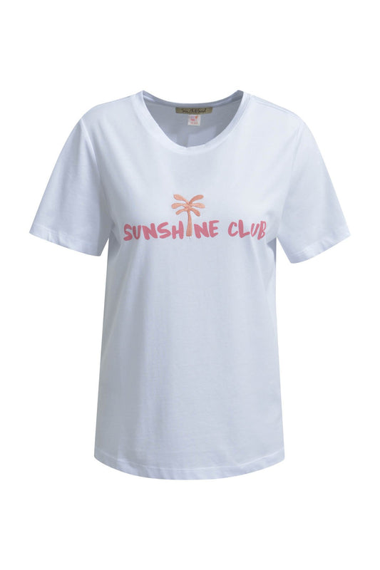 T-Shirt Embroidery Wording (White)