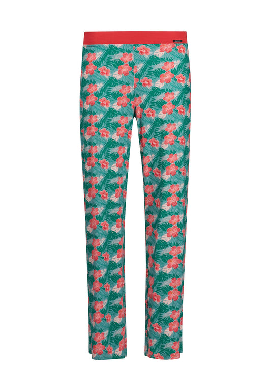 SKINY Damen Hose lg. Night In Mix & Match (Hibiscus Leaves)