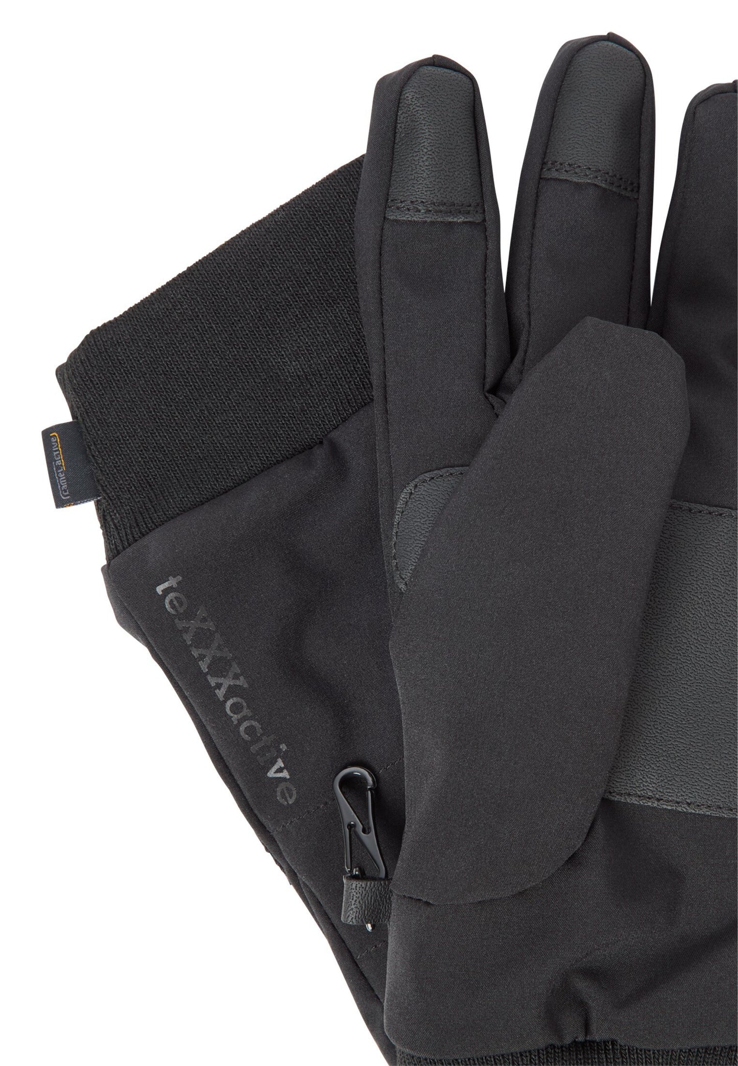 Funktionale Handschuhe aus Leder mit elastischem Bund (Asphalt)