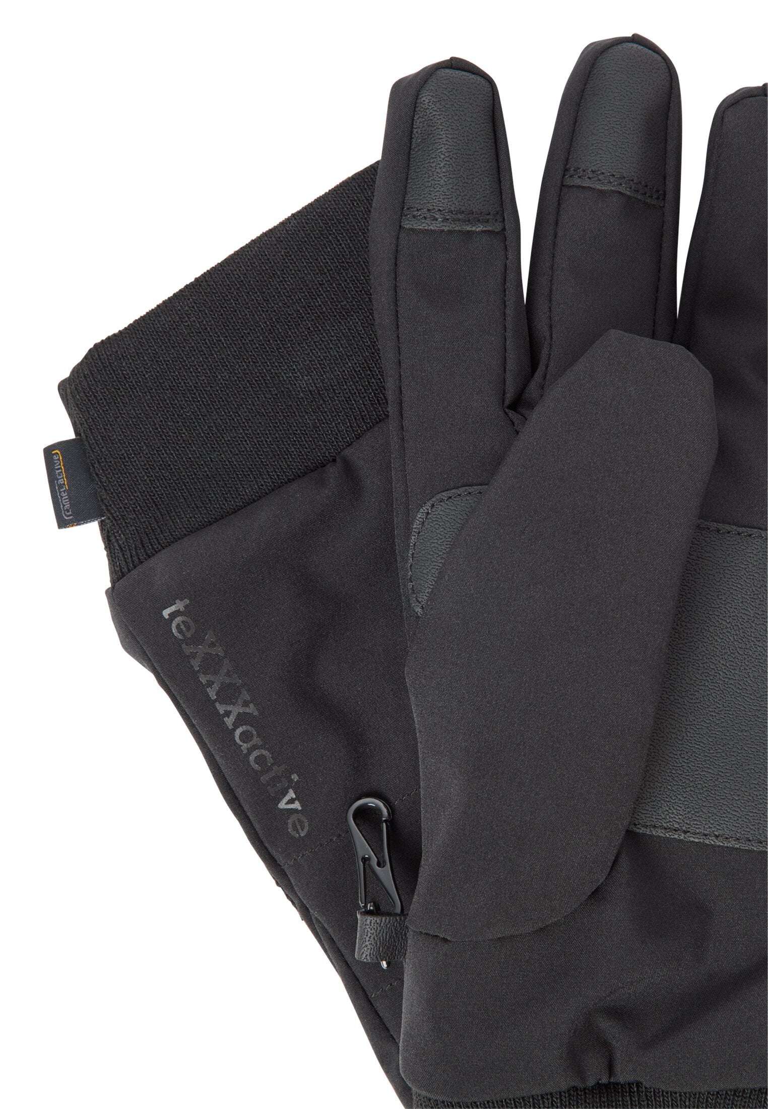 Funktionale Handschuhe aus Leder mit elastischem Bund (Asphalt)