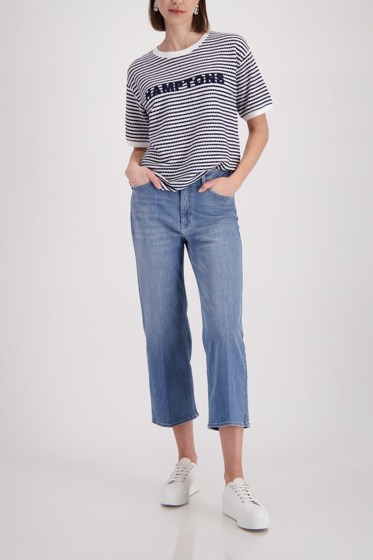 T-Shirt (Marine Ringel)