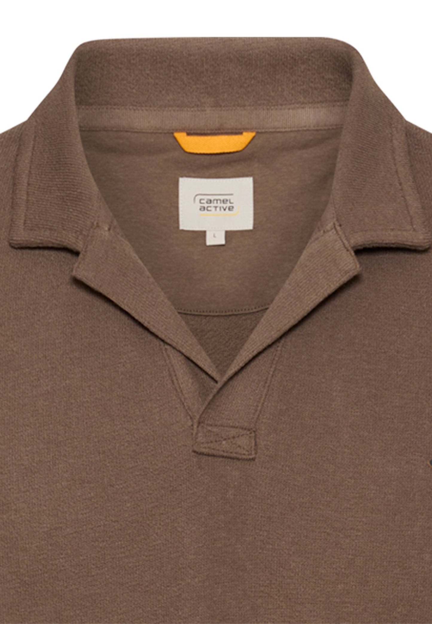 Poloshirt aus reiner Baumwolle (Mud Brown)