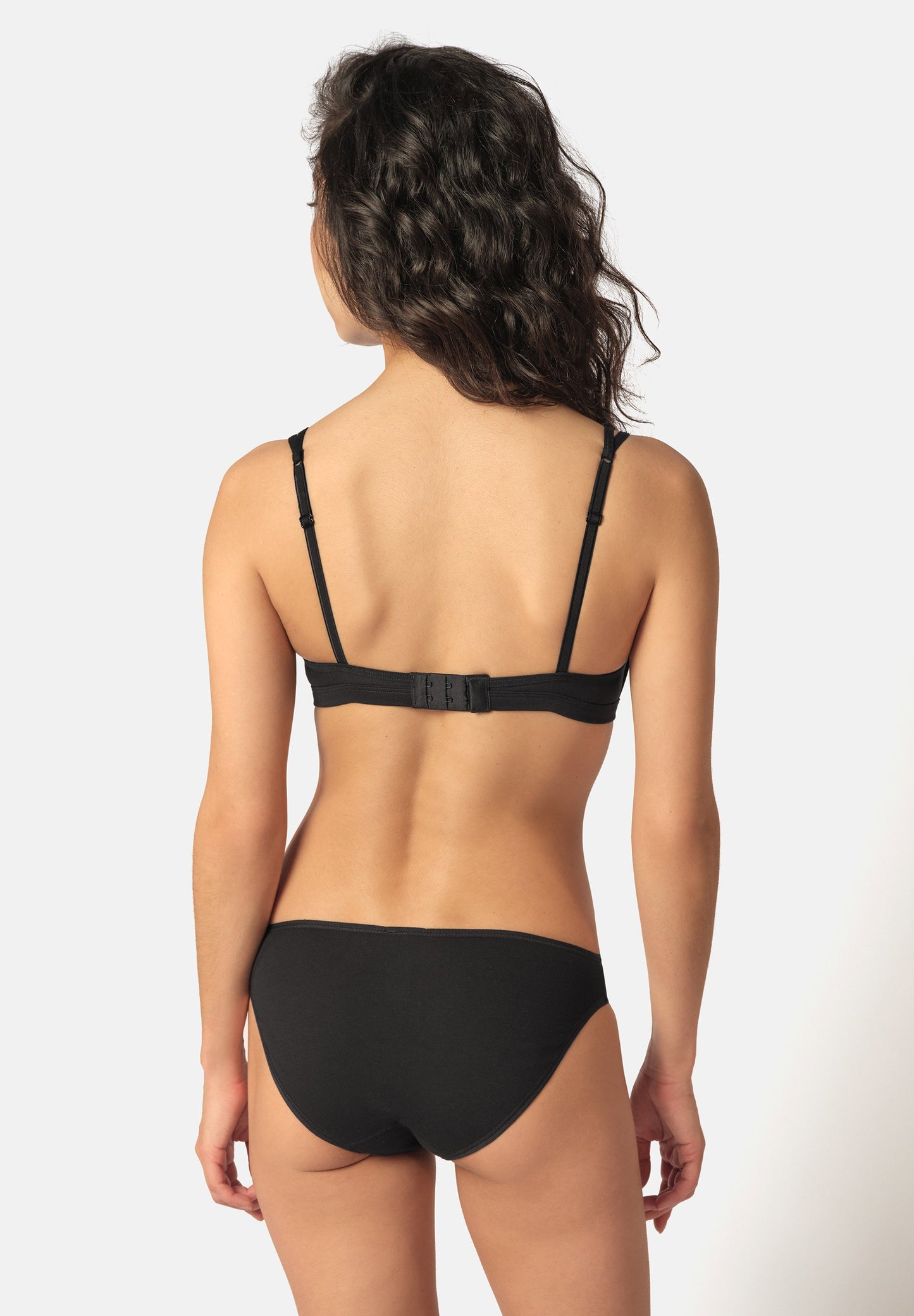 Skiny Damen Triangel BH gepaddet SKINY ADVANTAGE Cotton Stretch (Black)