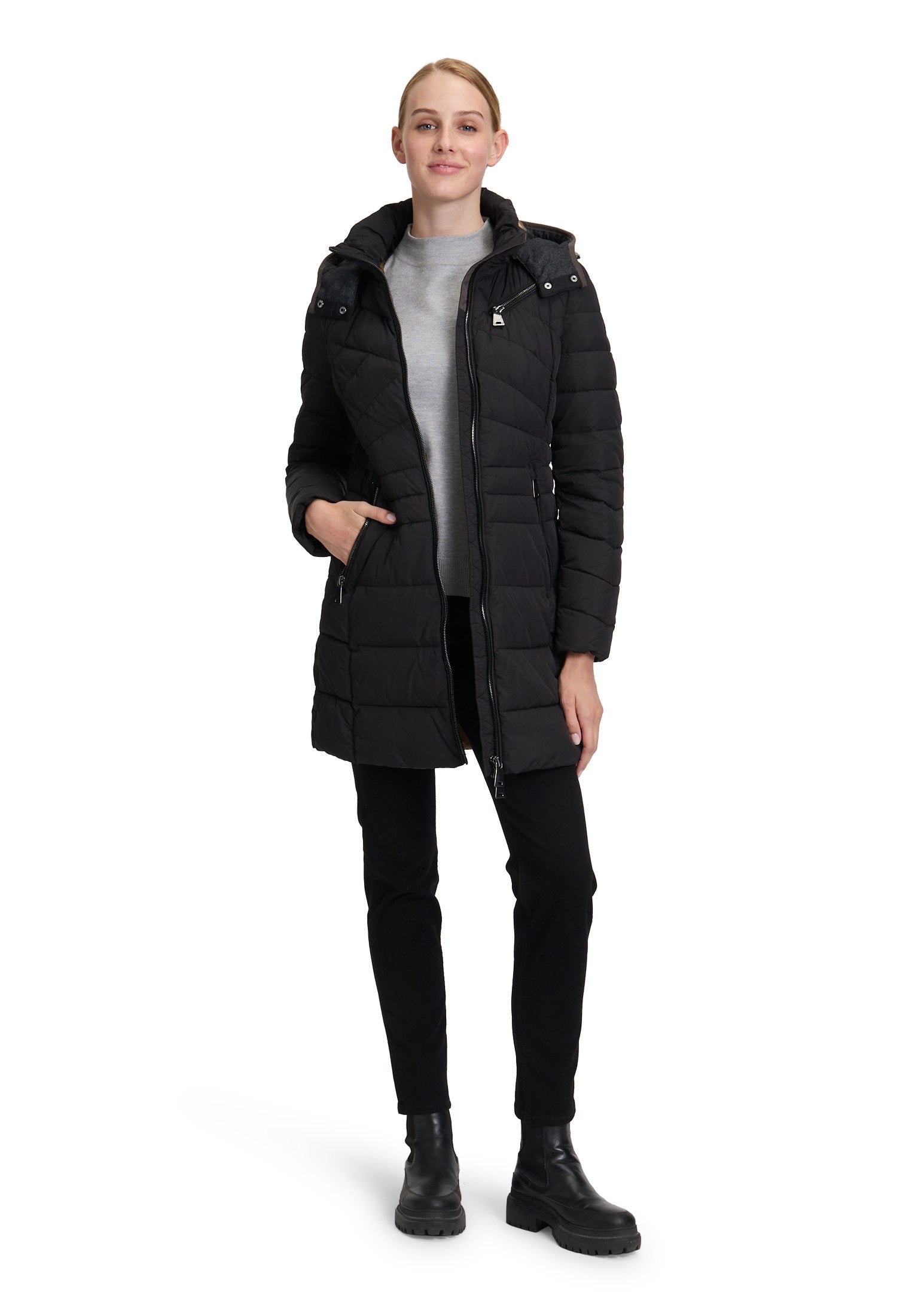 Steppmantel (Jet Black)
