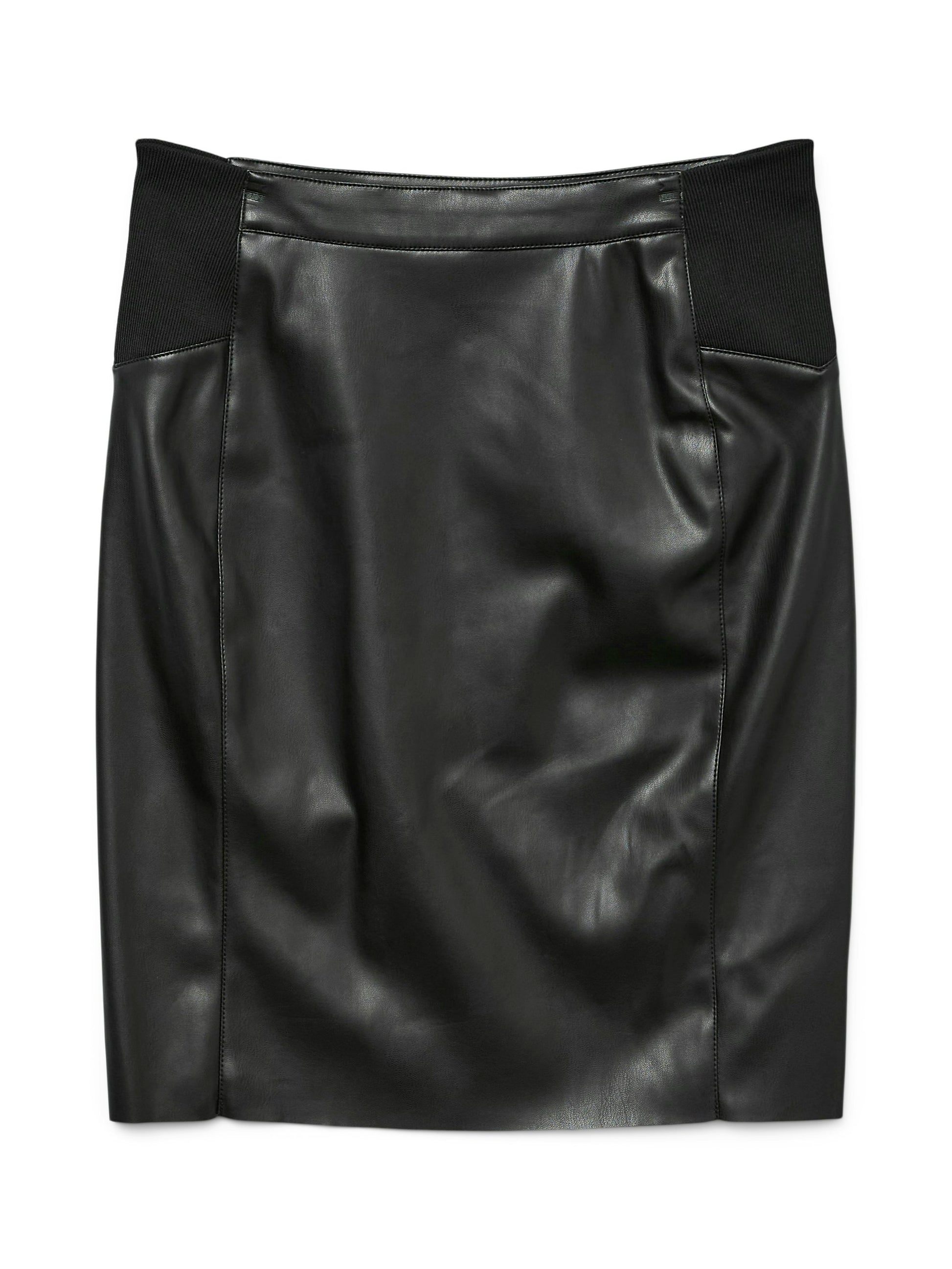 Vmbuttersia Hw Coated Skirt Noos (Black)