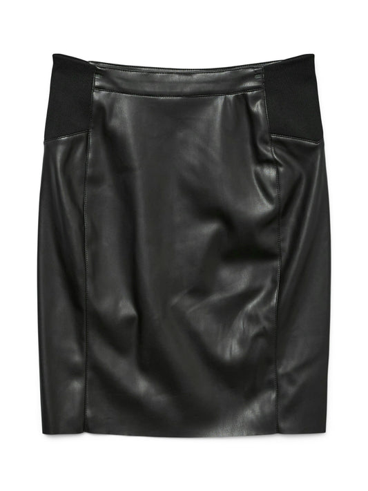 Vmbuttersia Hw Coated Skirt Noos (Black)