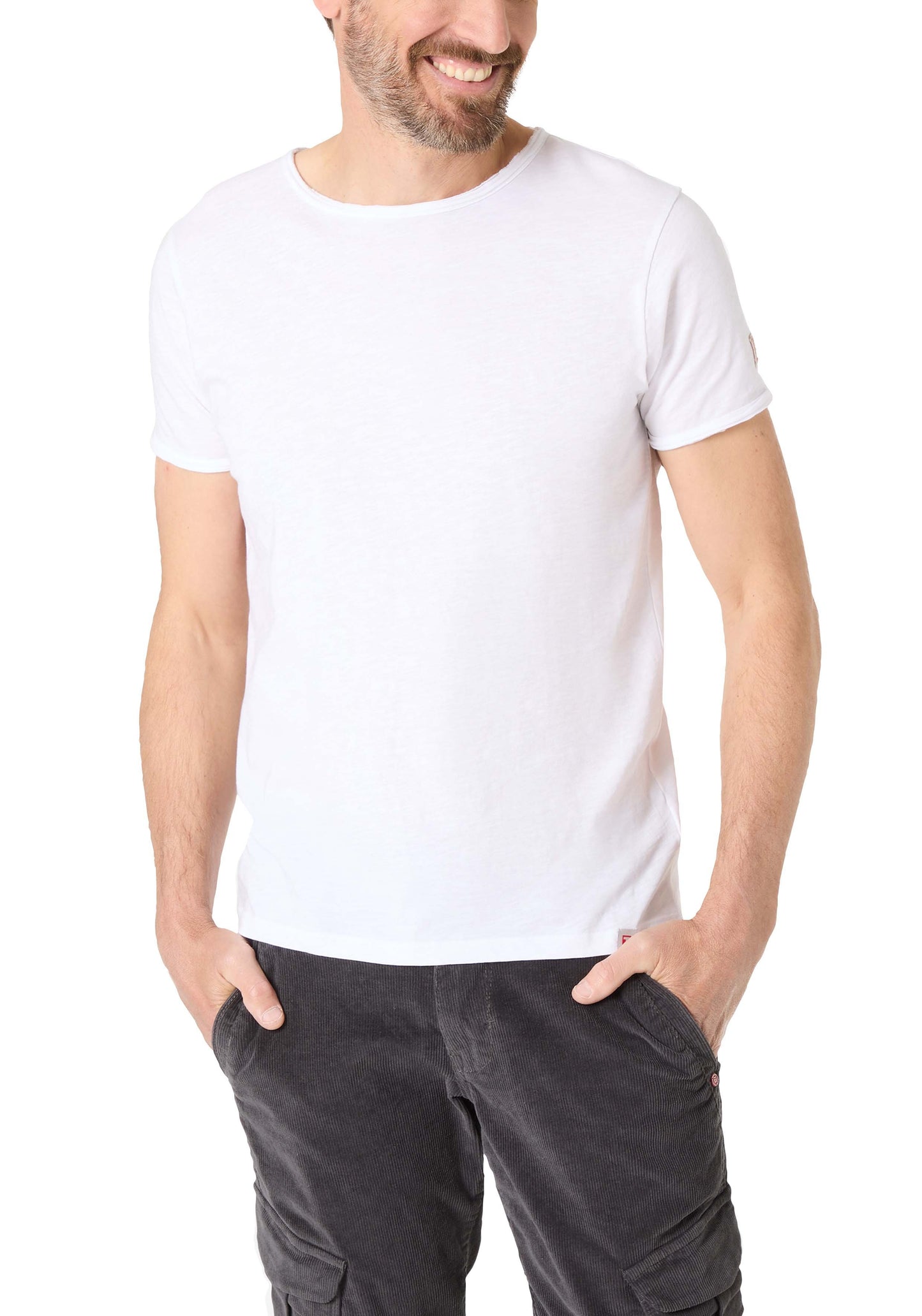 Ripped Basic T-Shirt (Pure White)