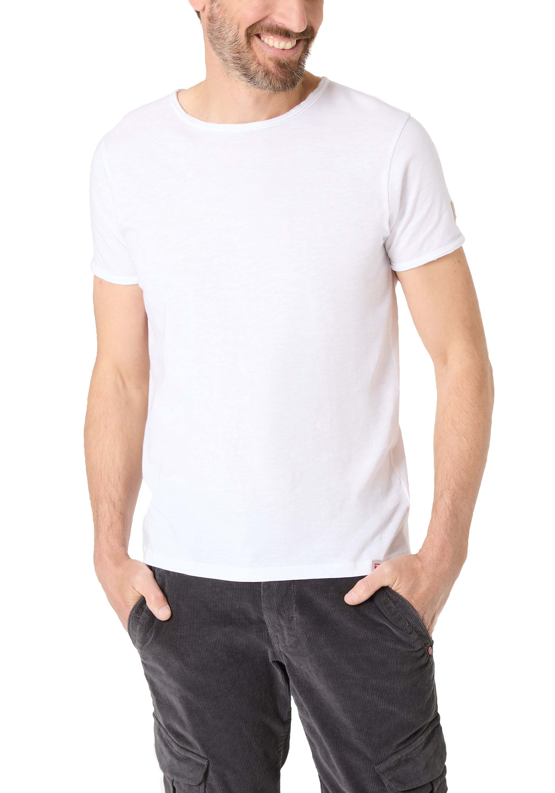 Ripped Basic T-Shirt (Pure White)