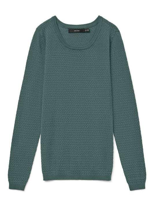 Vmcare Structure Ls O-neck Blou Noos (Balsam Green)