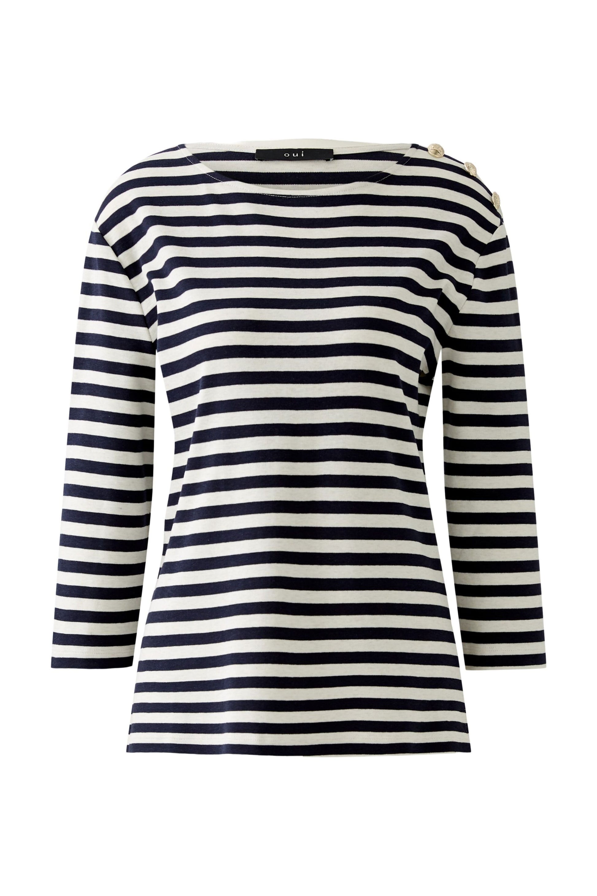 SUNALA T-Shirt reine Baumwolle (White Blue)