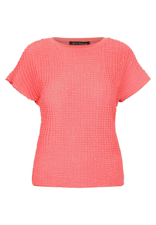 Strukturshirt (Hot Coral)