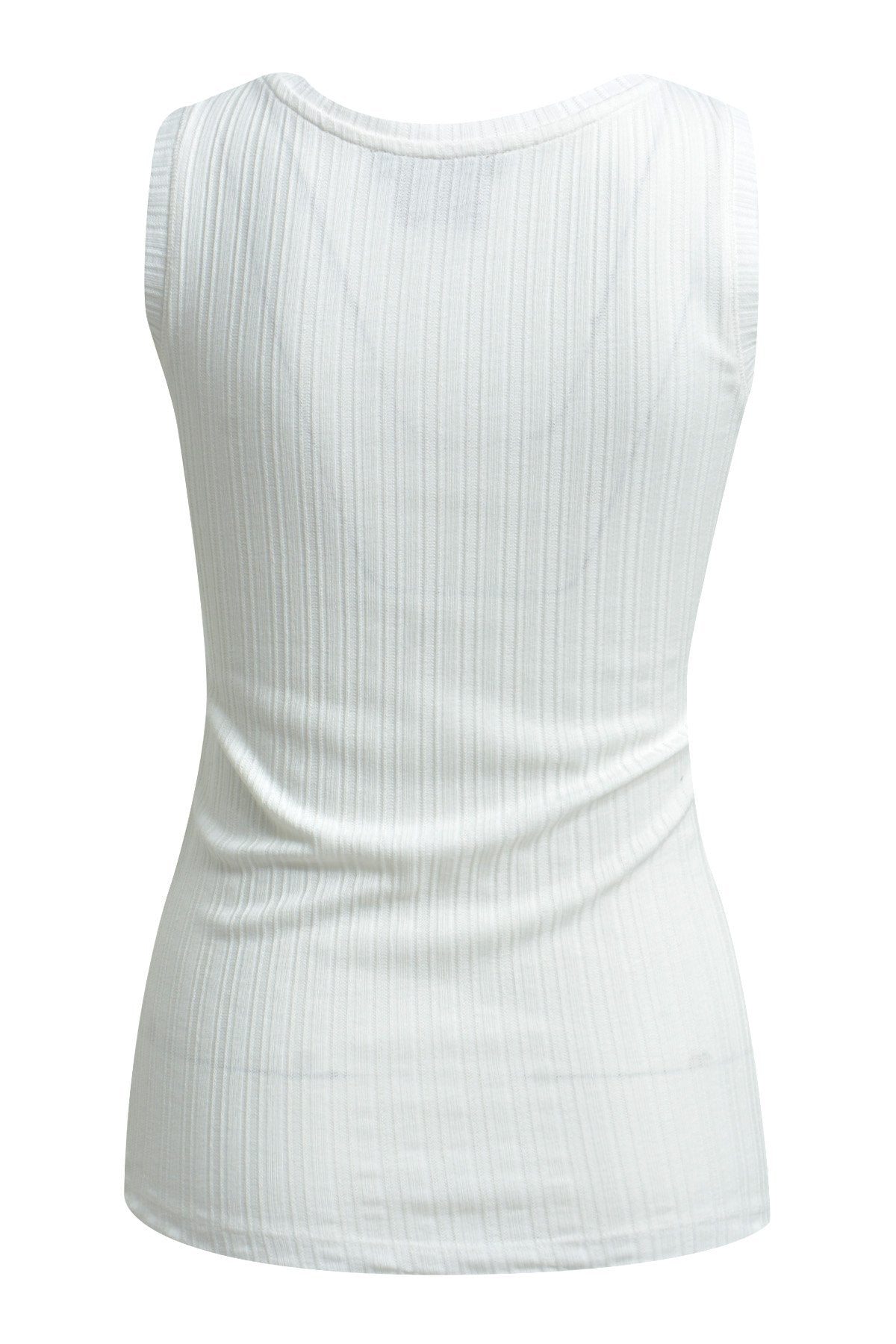 Pointelle Jersey Tanktop (Cream White)