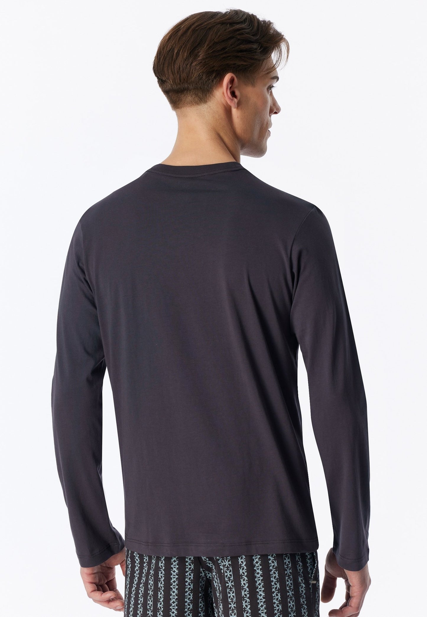 Langarmshirt Rundhals (Graphit)
