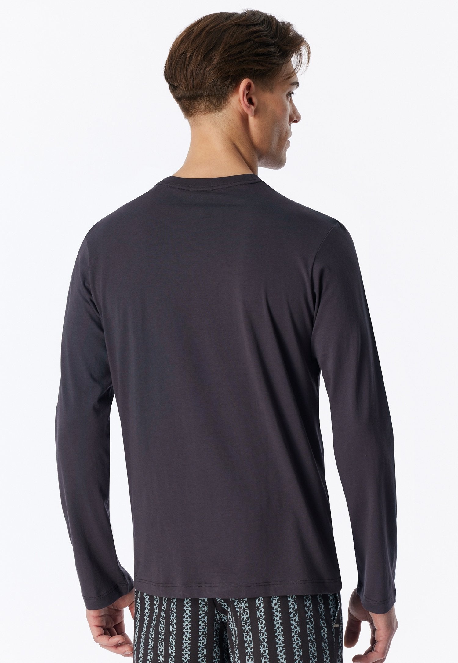 Langarmshirt Rundhals (Graphit)