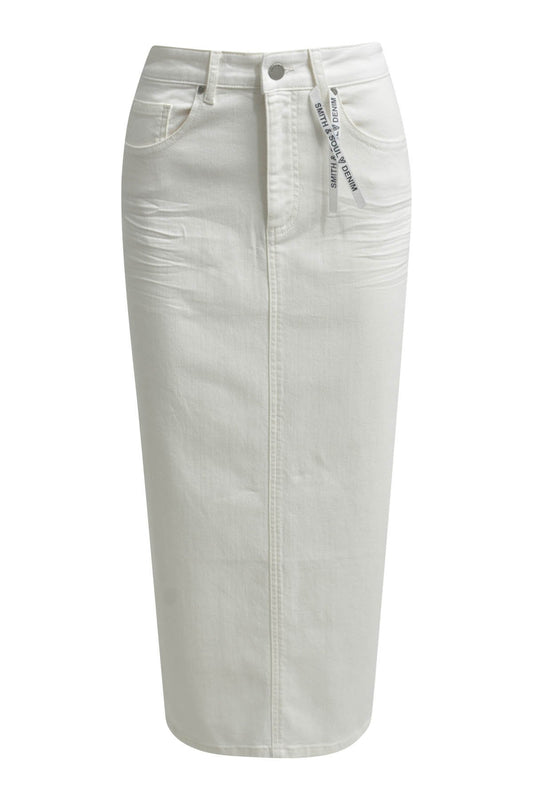 White denim skirt (Offwhite)