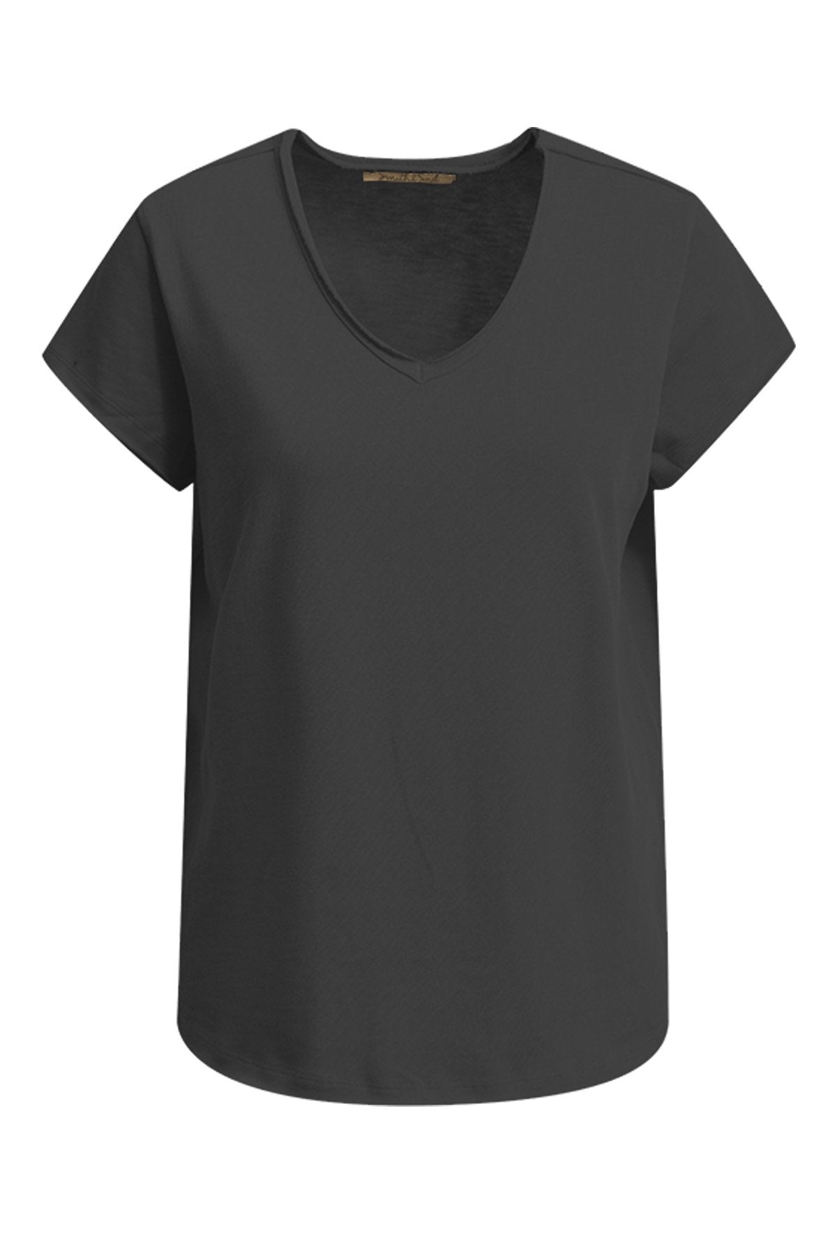 Basic Sweat Vn Short Sleeve (Black)