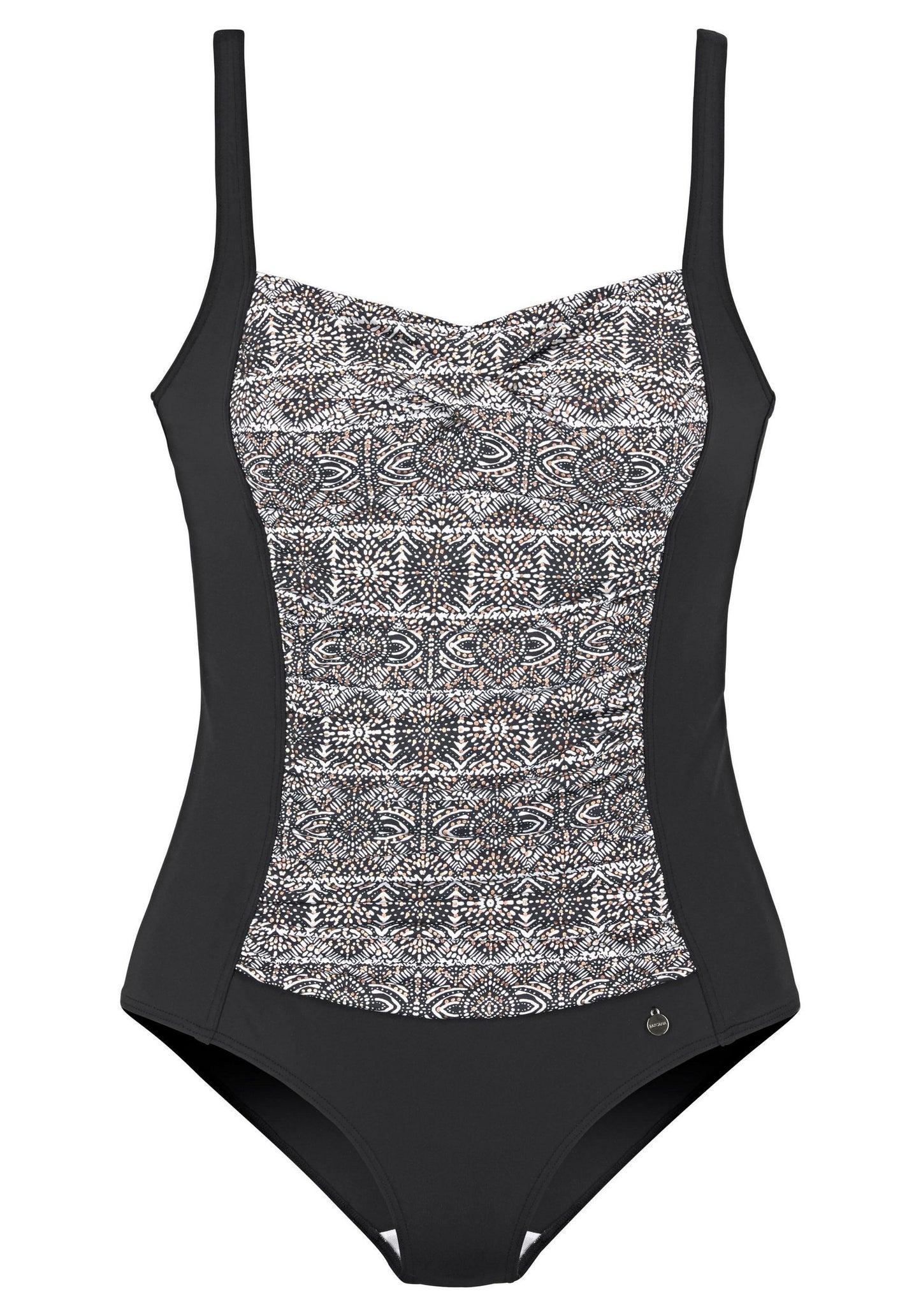 LASCANA Badeanzug (Black Print)