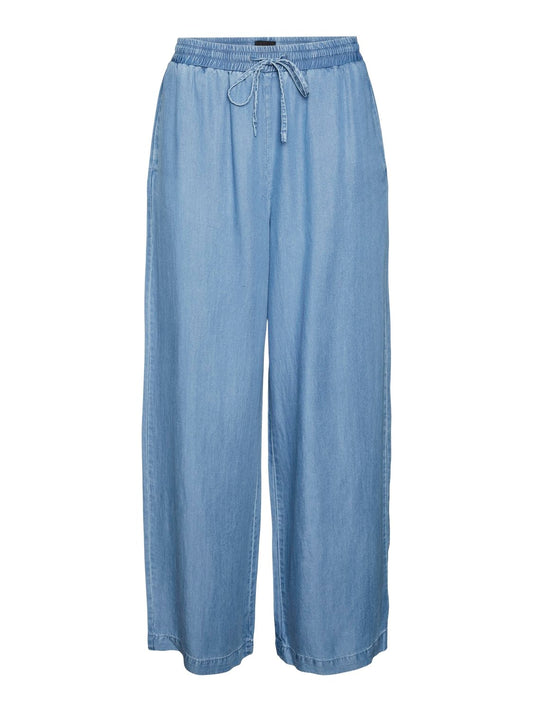Vmbree Hw Long Loose Pants Ga (Medium Blue D)