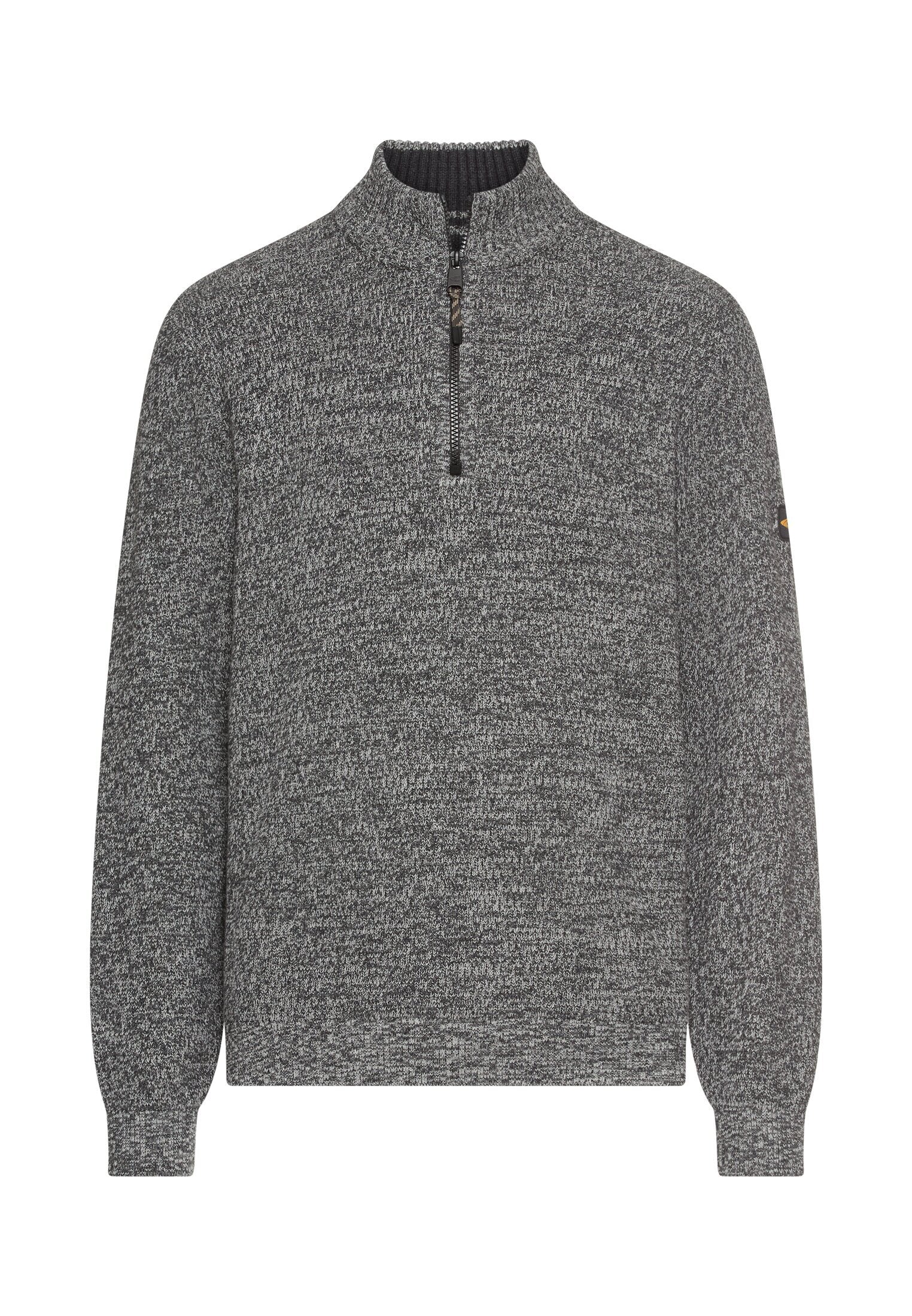 Strick-Troyer mit melierter Struktur (Asphalt)