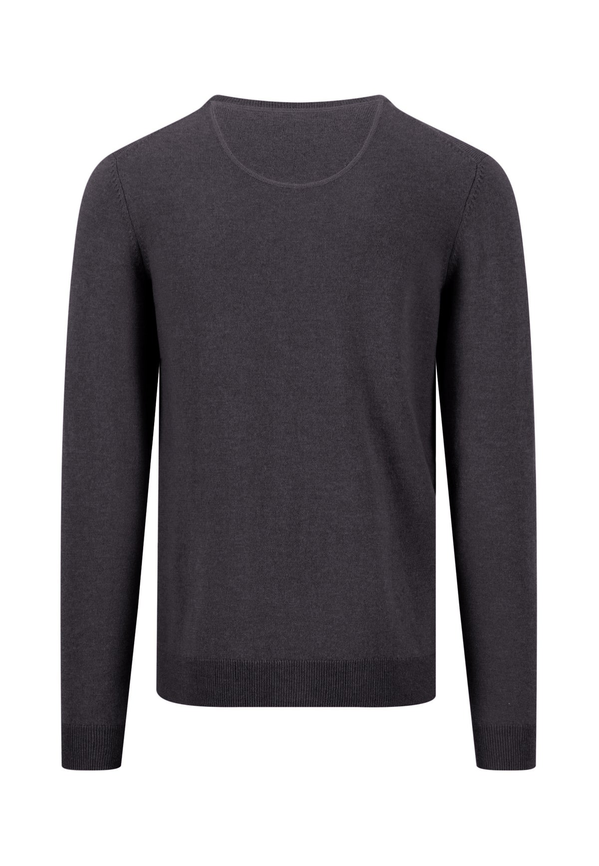 O-Neck, Merino Cashmere (Charcoal)