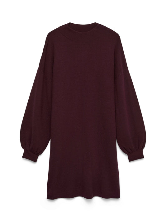 Vmnancy Ls Funnelneck Dress Noos (Winetasting)