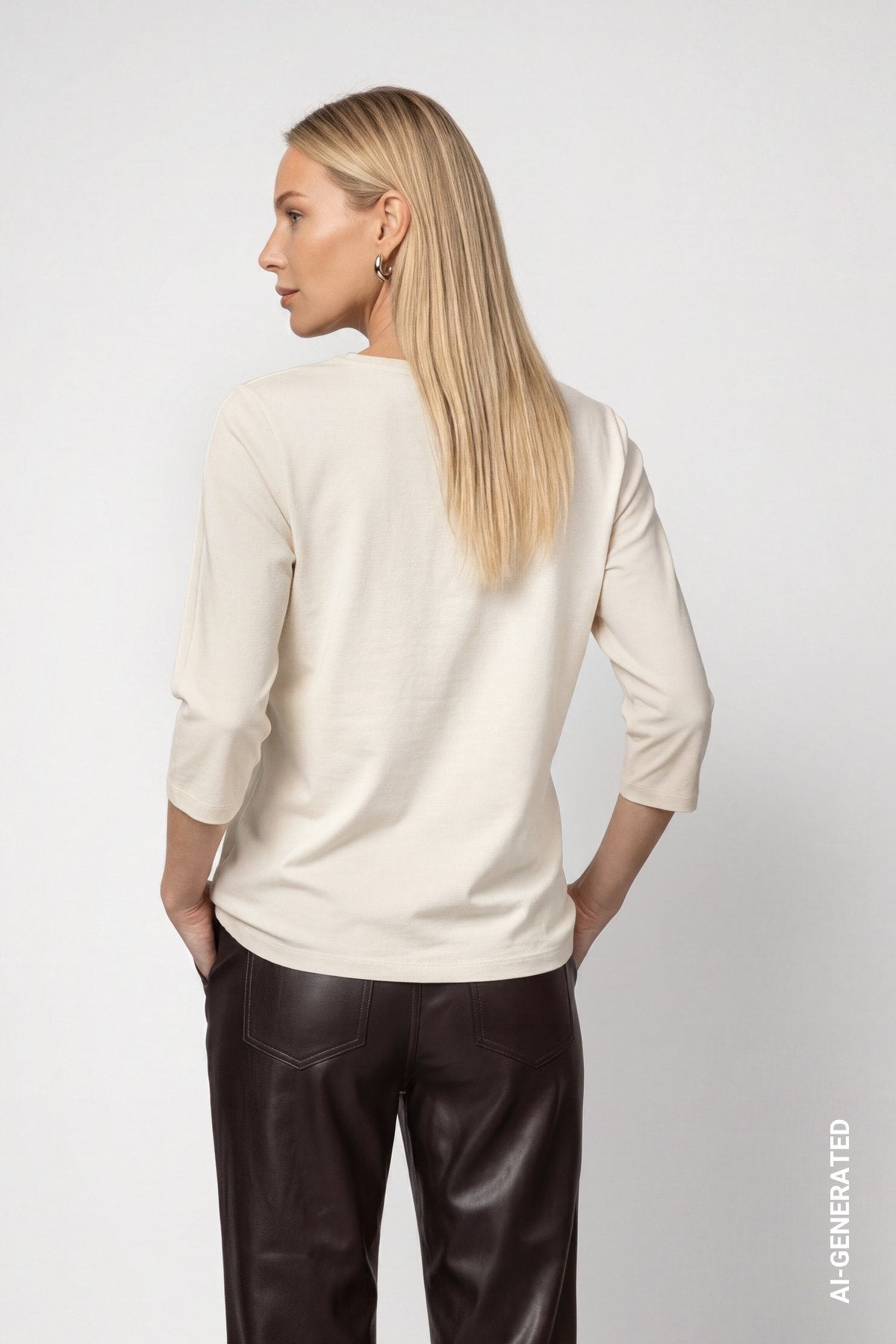 Shirt mit Print (Antique White)