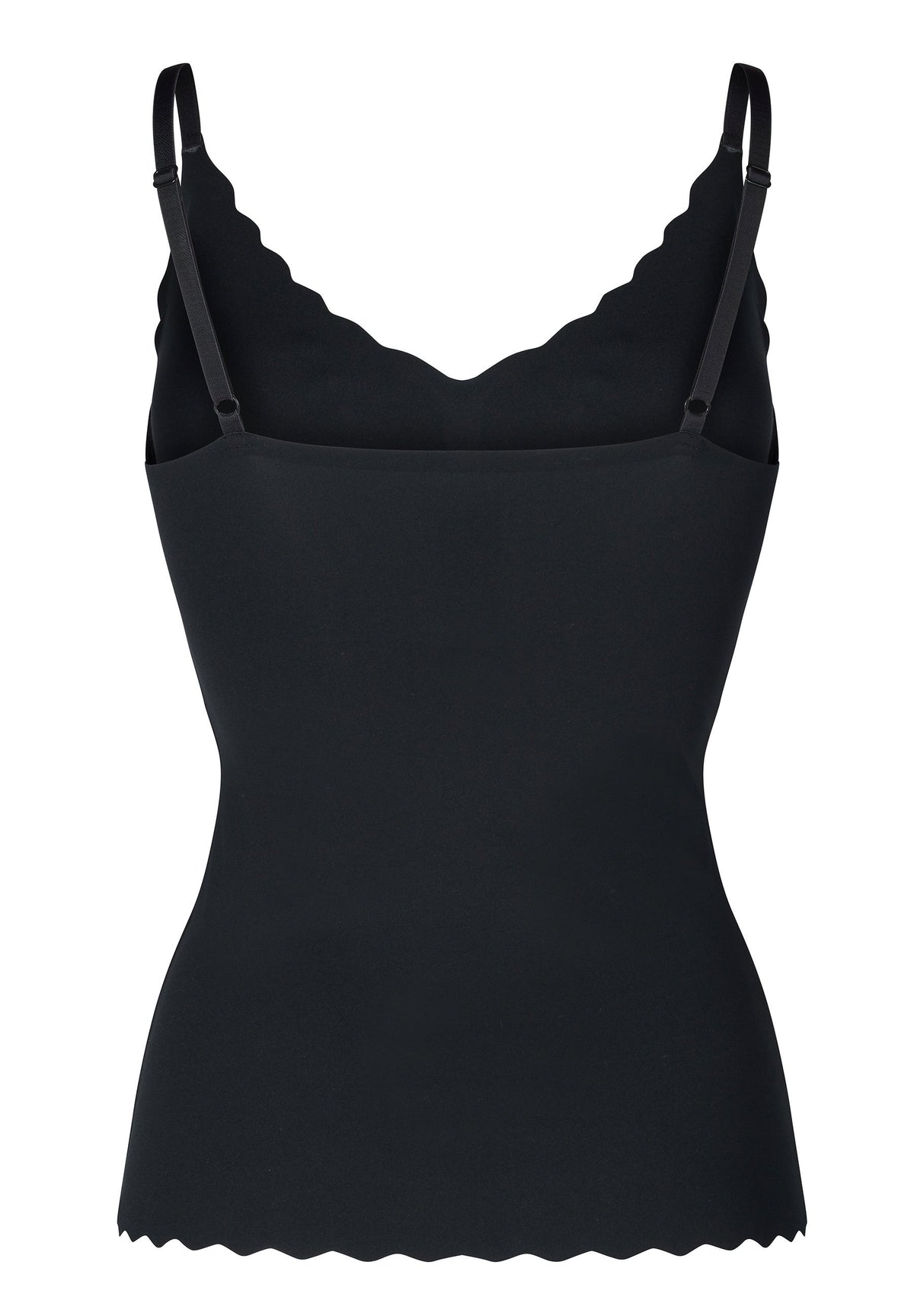 Skiny Damen Spaghettishirt herausnehmbare Pads Micro Essentials (Black)