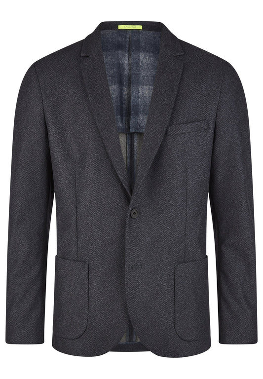 Check Blazer (Midnight Blue)