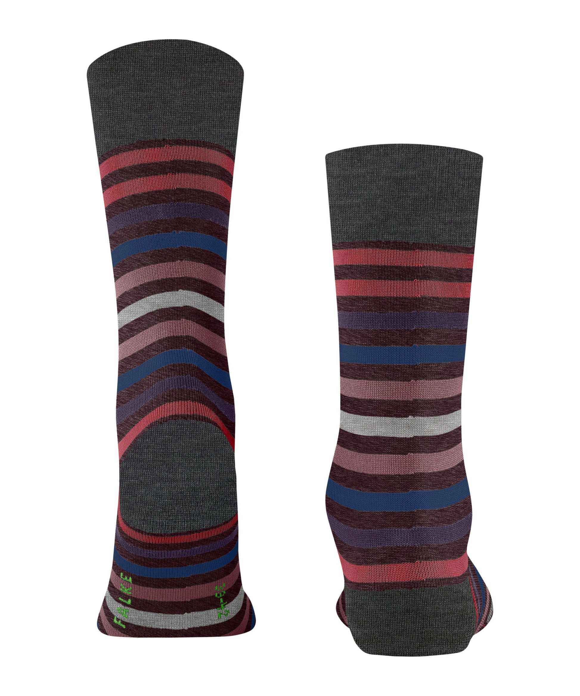 FALKE Tinted Stripe Herren (Barolo)