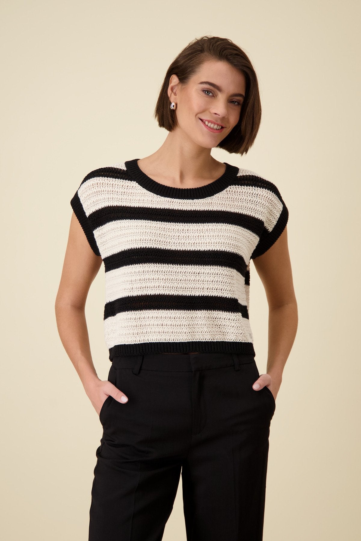 Pullover (Schwarz Ringel)