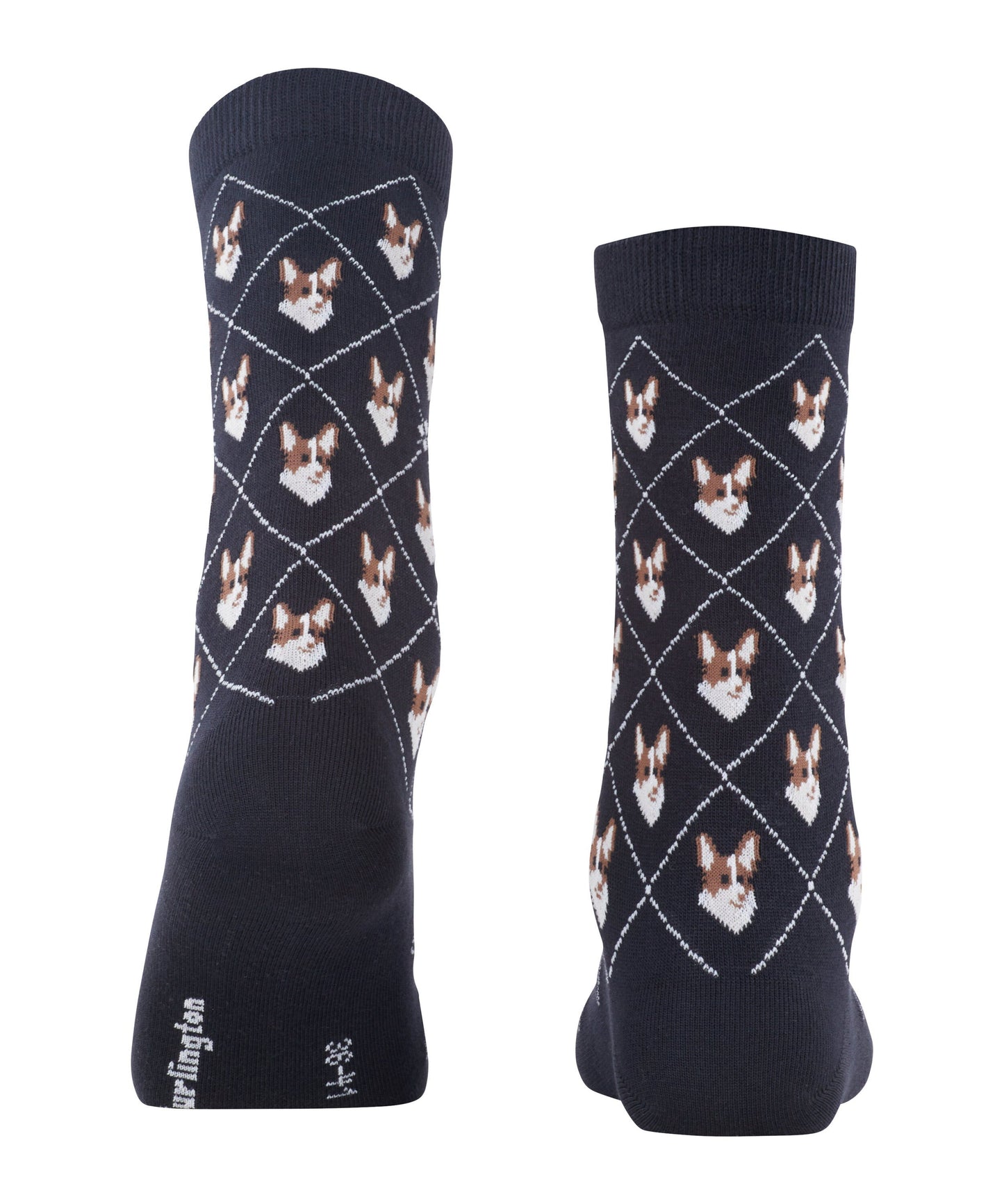 Burlington Corgi Damen Socken (Black)