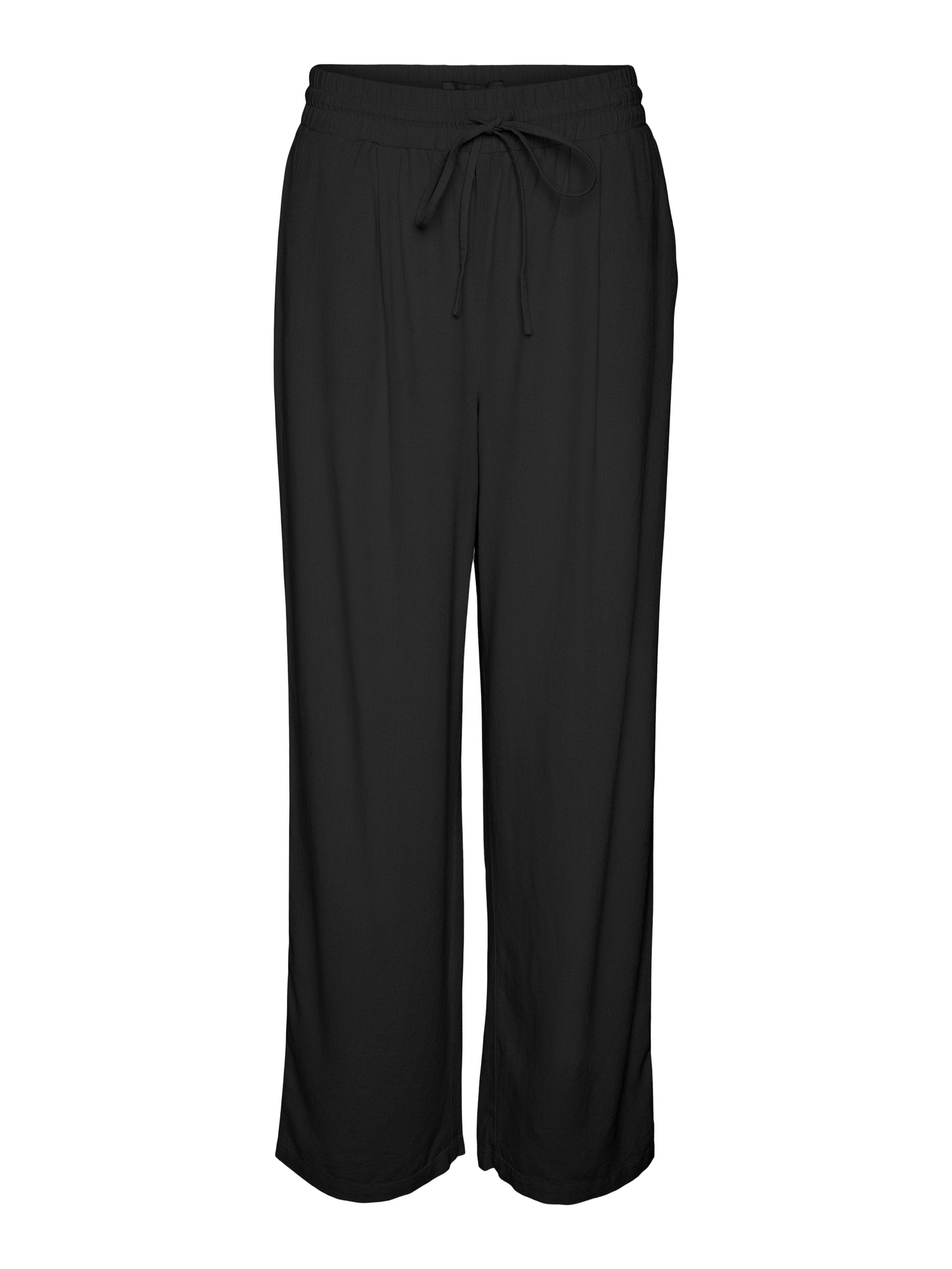 Vmjesmilo Hw Wide Pants Wvn Noos (Black)