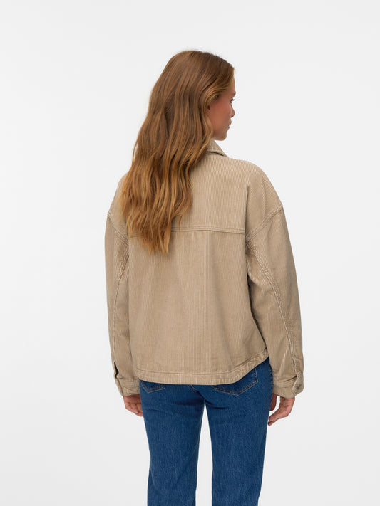 Vmjamie Ls Corduroy Shacket Mix Noos (Silver Mink)