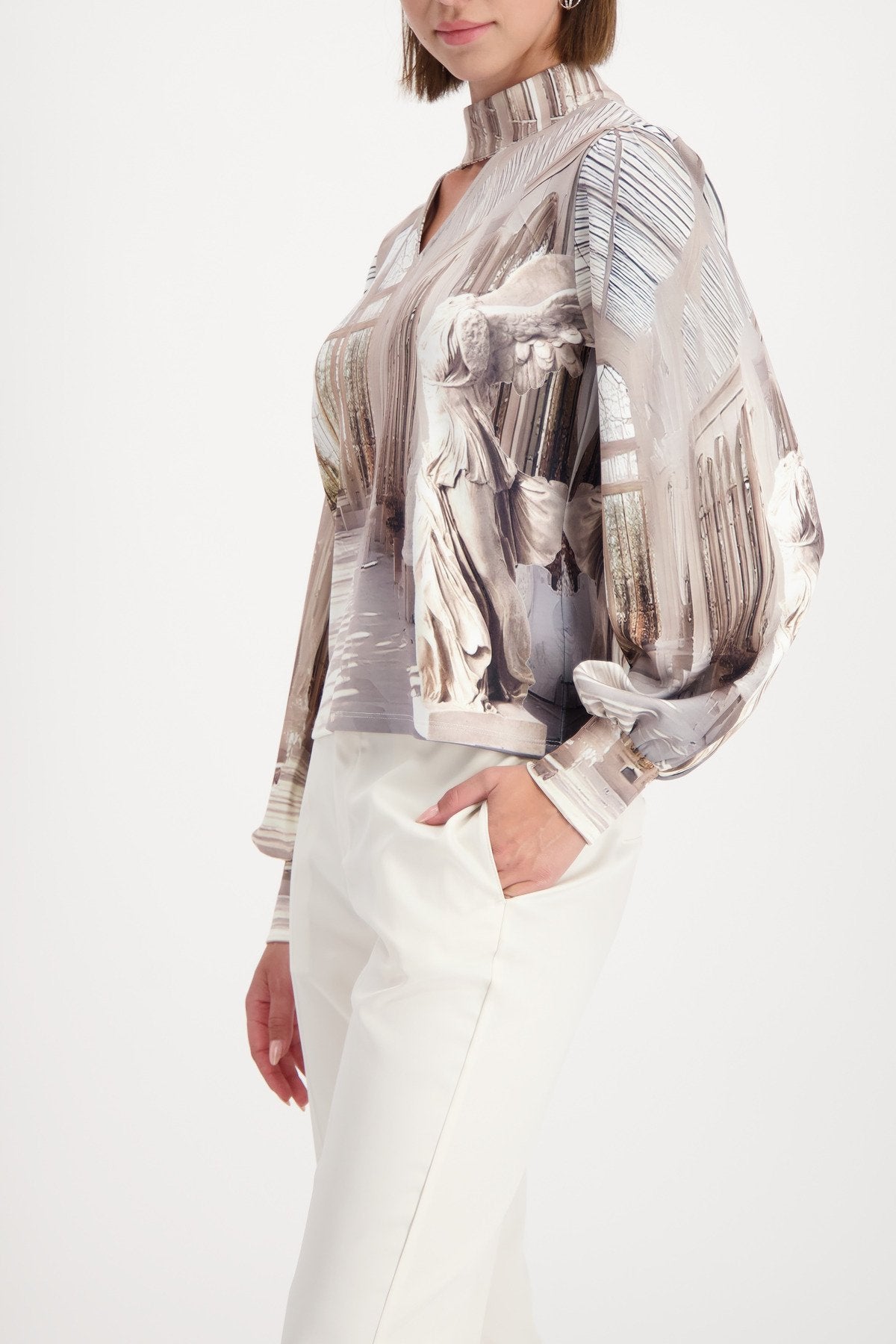 Sweatshirt (Almond Gemustert)