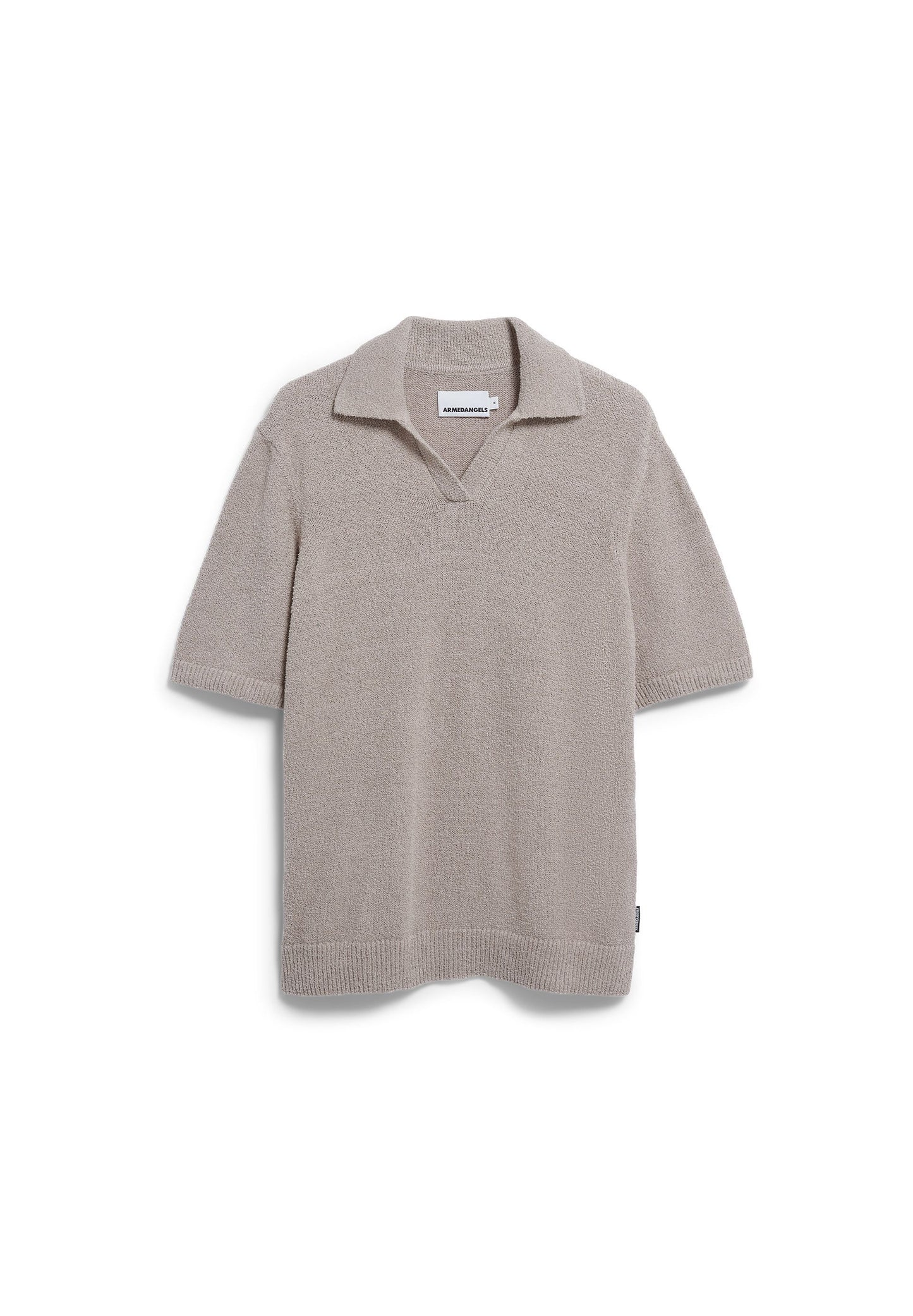 Boucle Knit Poloshirt (Sandstone)