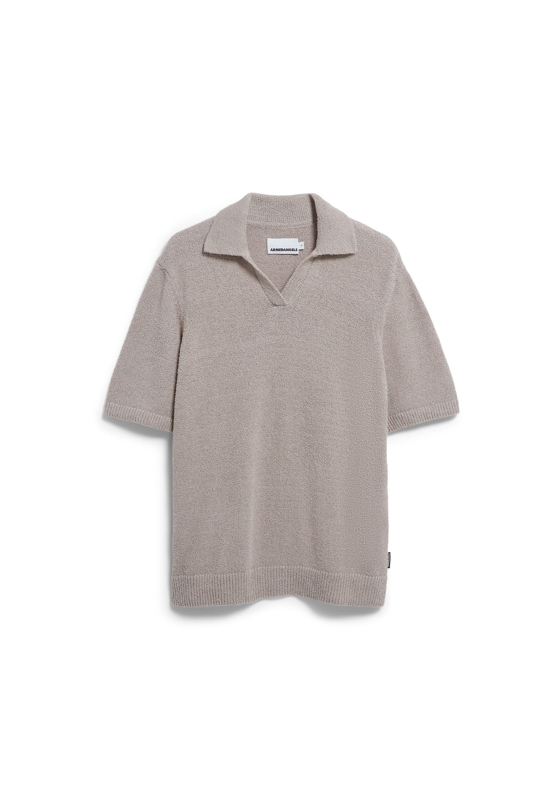 Boucle Knit Poloshirt (Sandstone)
